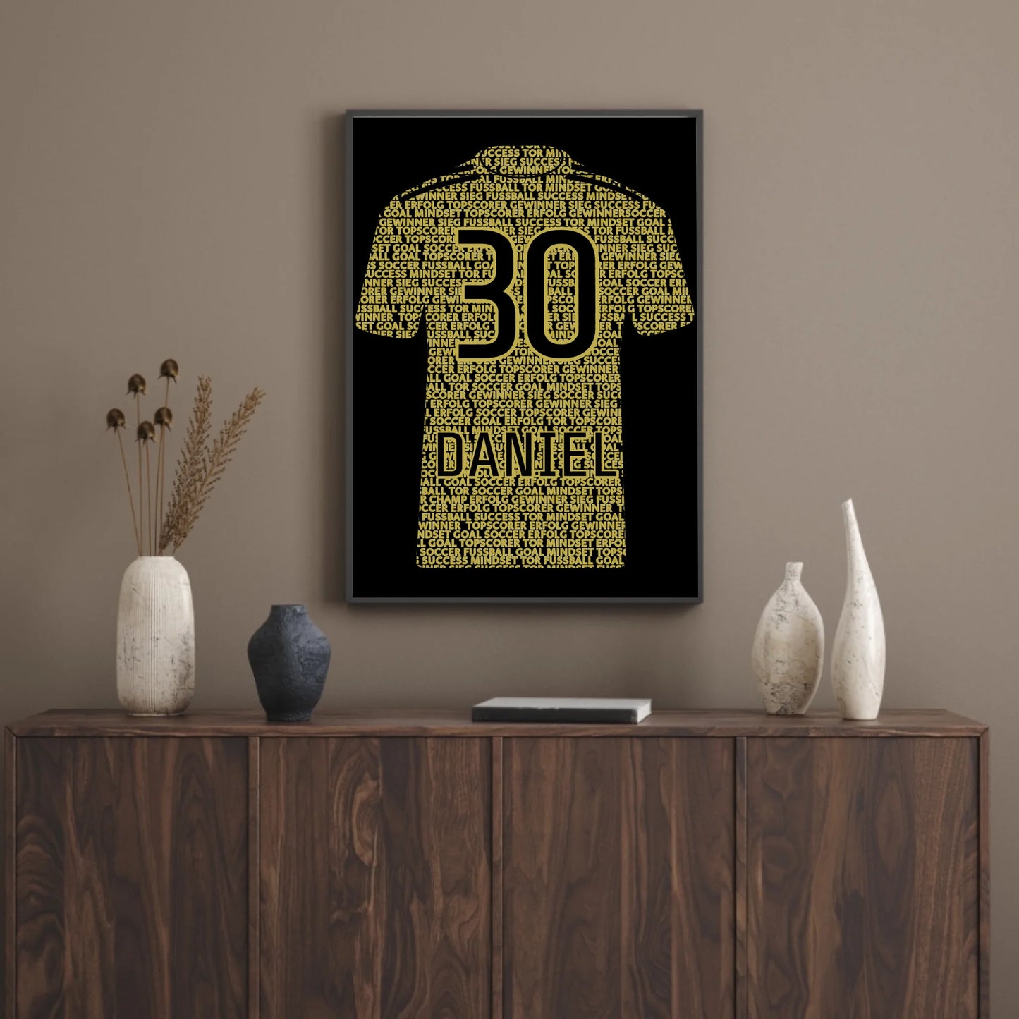 Poster - Weltfußballer mit Namen & Nummer -  personalisierbar