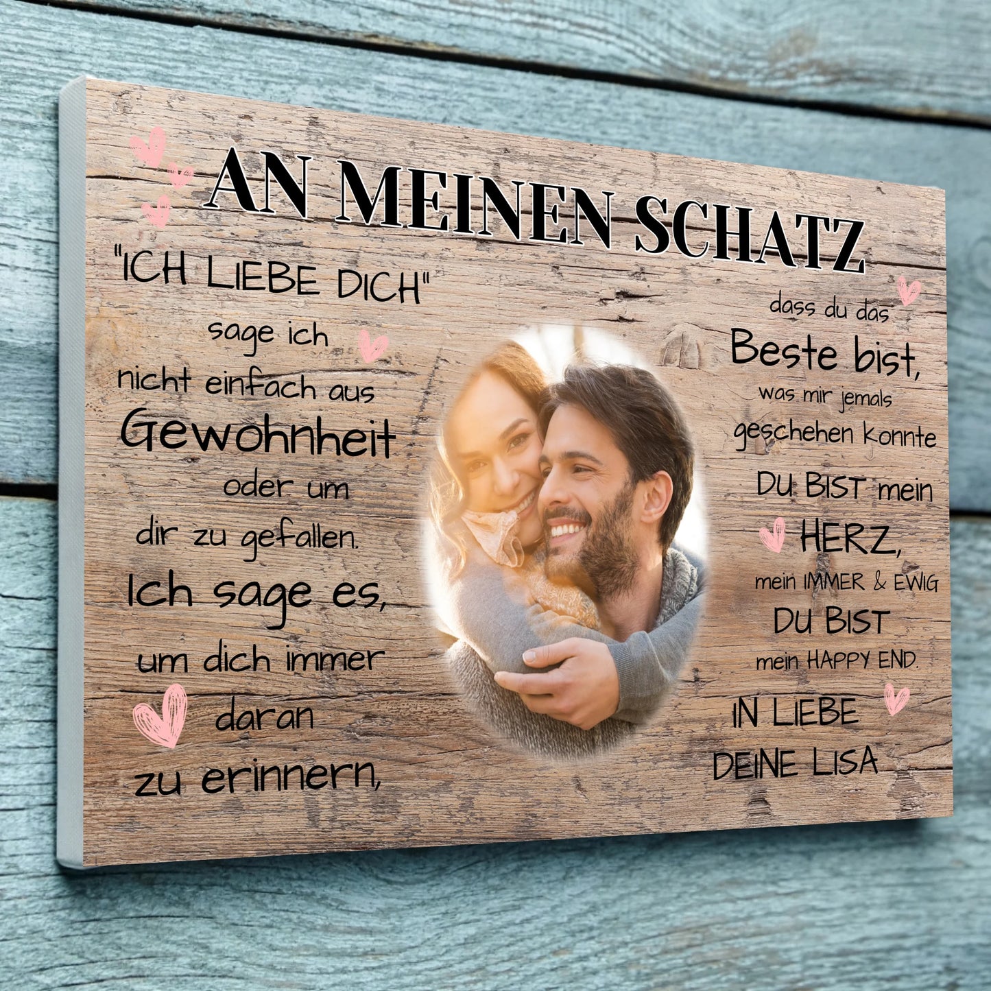 Kunstdruck - an meinen Mann - personalisierbar