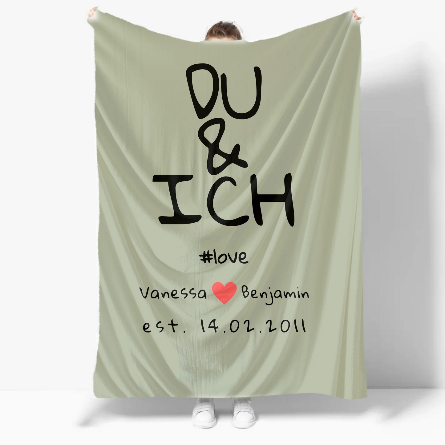 Mockup Fleece-Decke