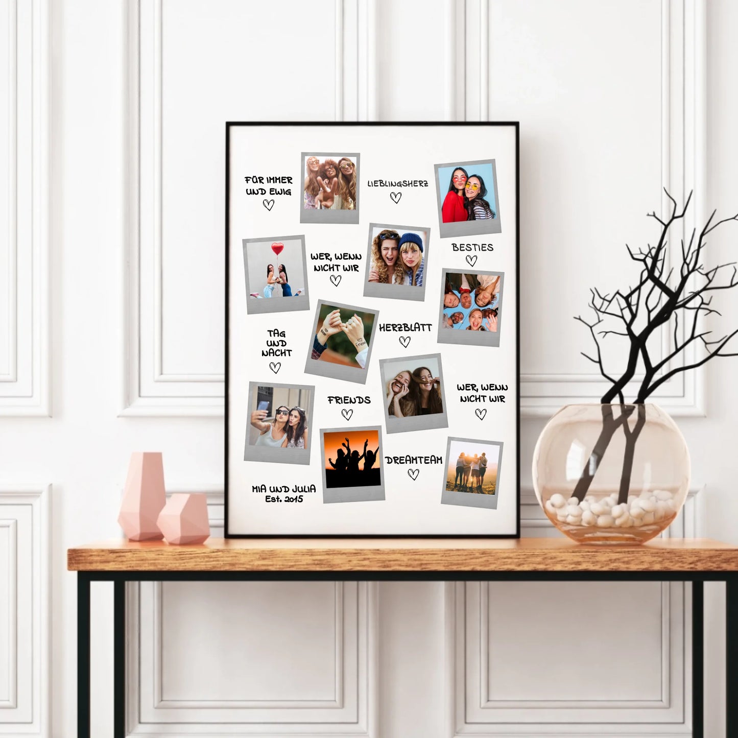 Kunstdruck -  Sofortbild Collage - personalisierbar