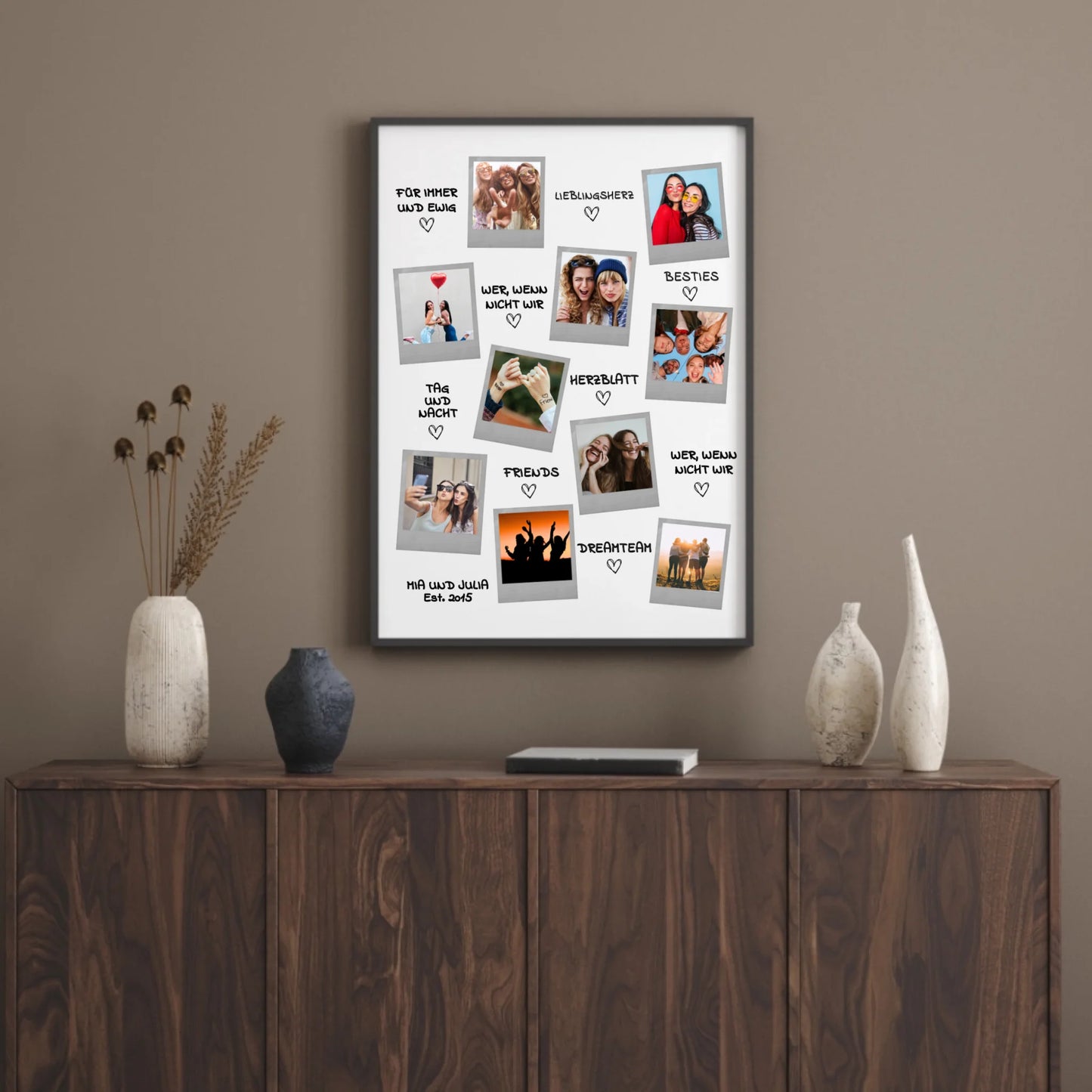 Kunstdruck -  Sofortbild Collage - personalisierbar