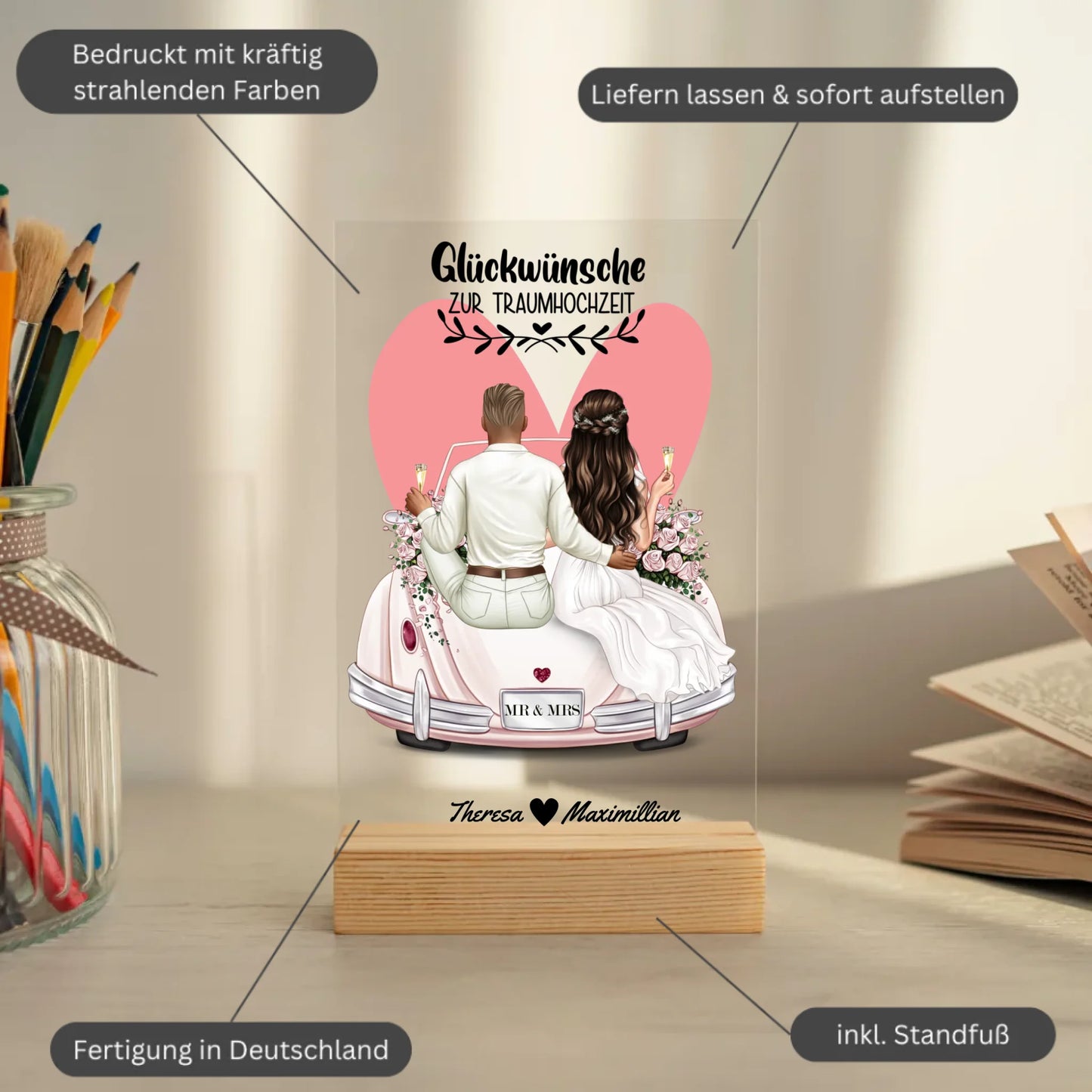 Mockup acrylglasplatte