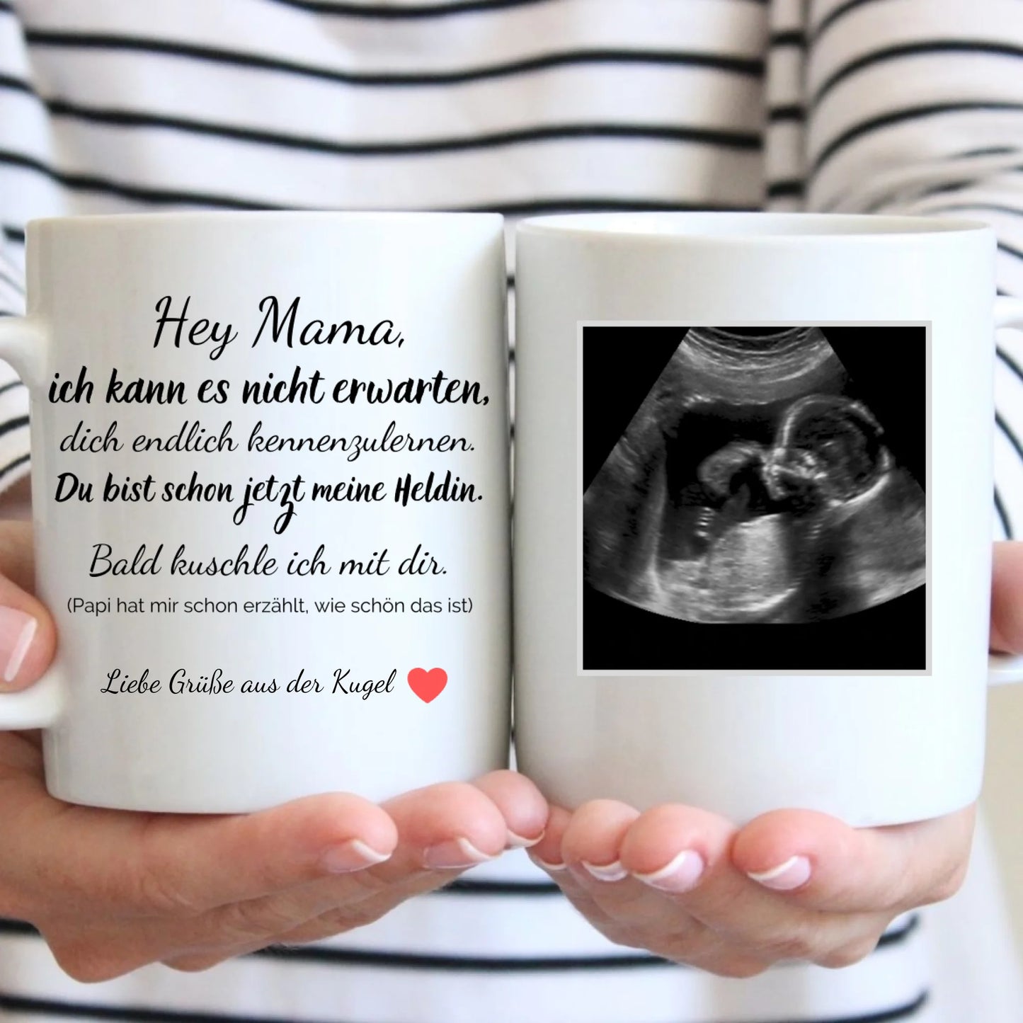 Tasse - Ultraschall-Bild Mama - personalisierbar