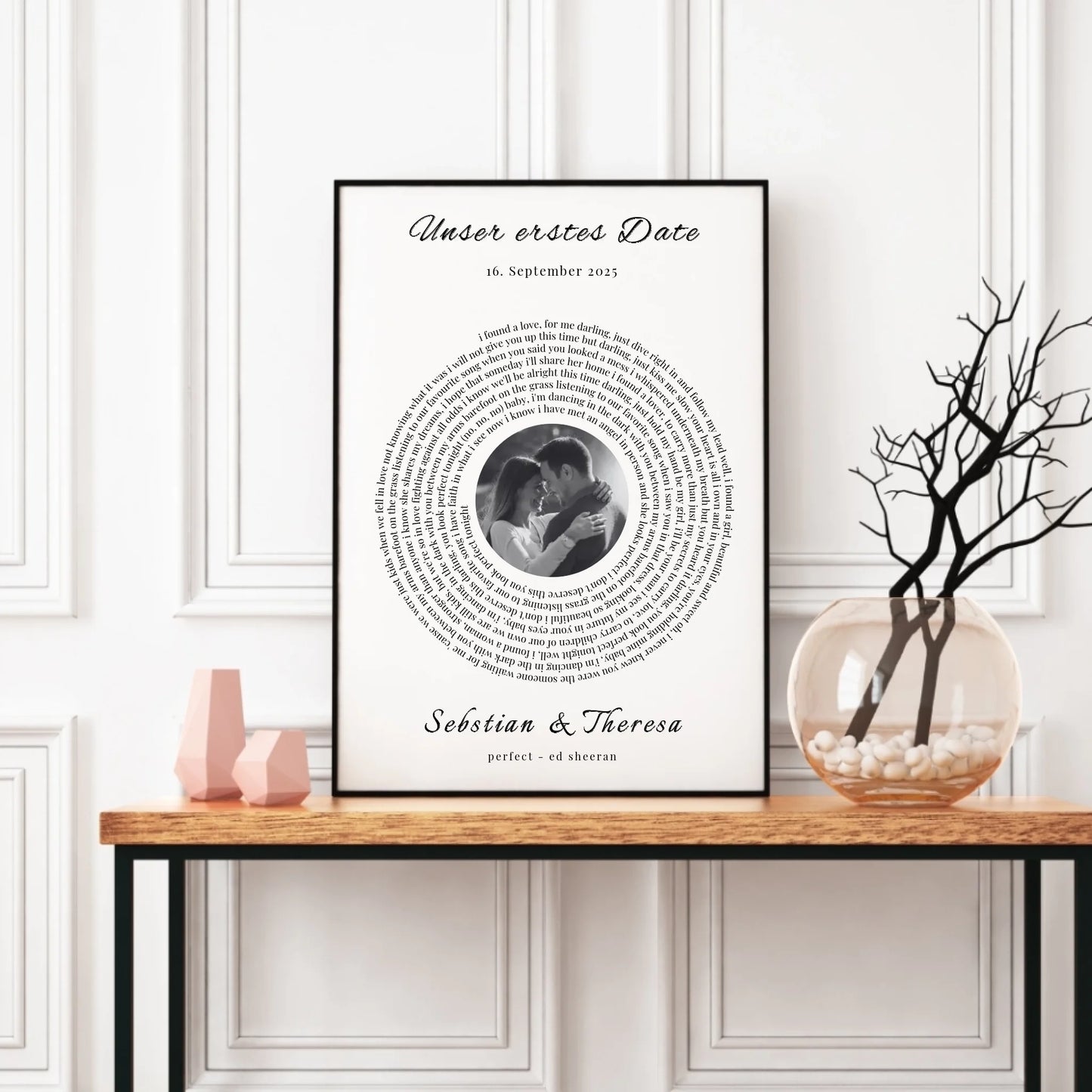 Poster - Unser Song mit Foto-Upload - personalisierbar