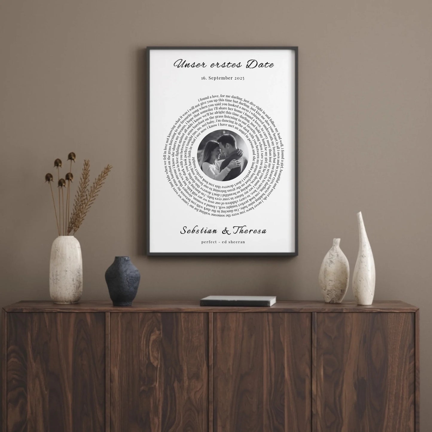 Poster - Unser Song mit Foto-Upload - personalisierbar