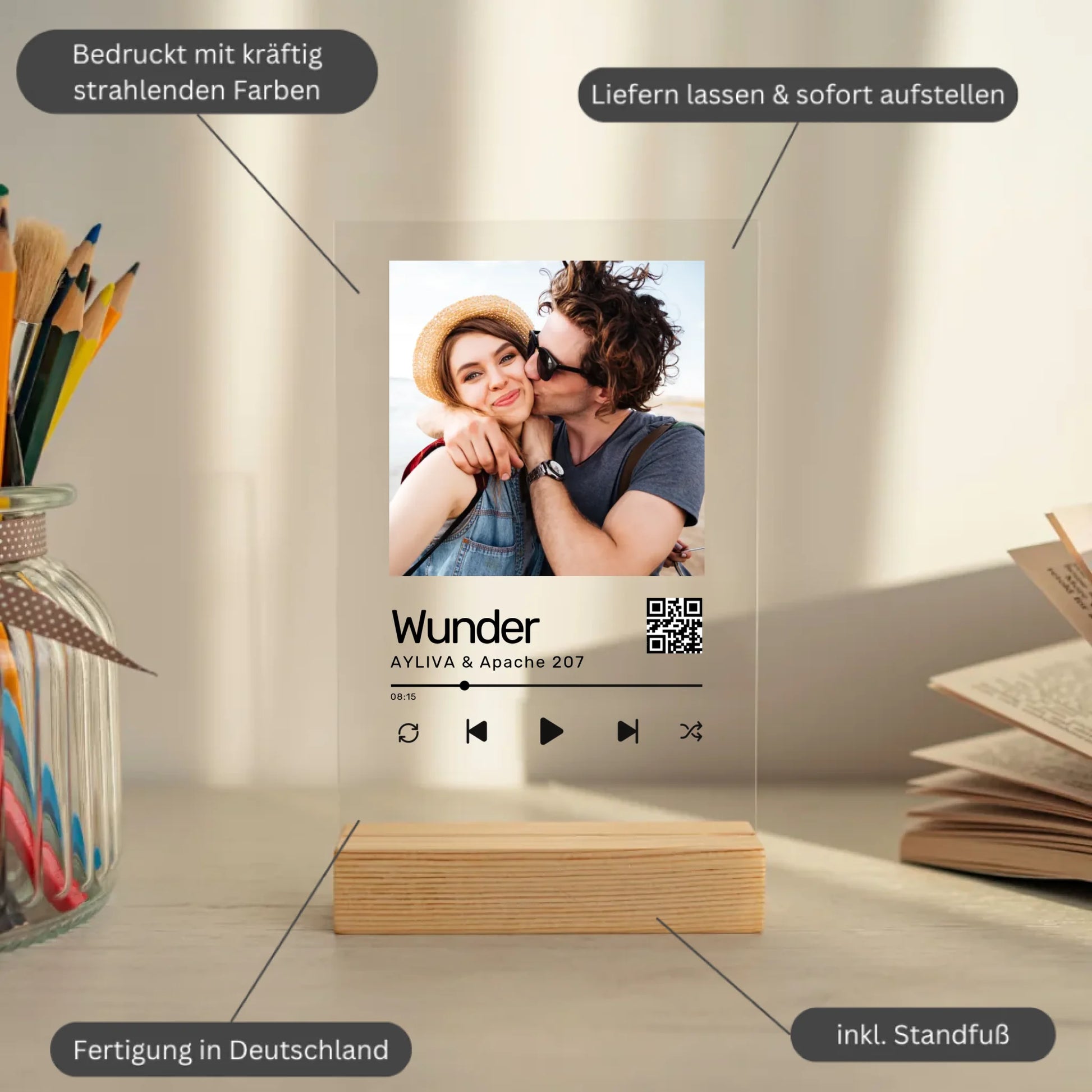 Mockup acrylglasplatte