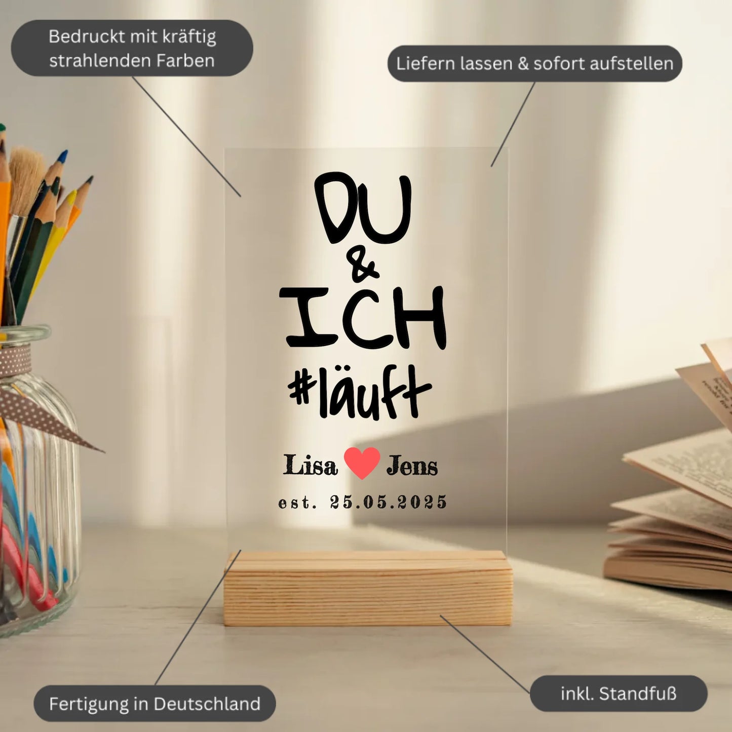 Mockup acrylglasplatte