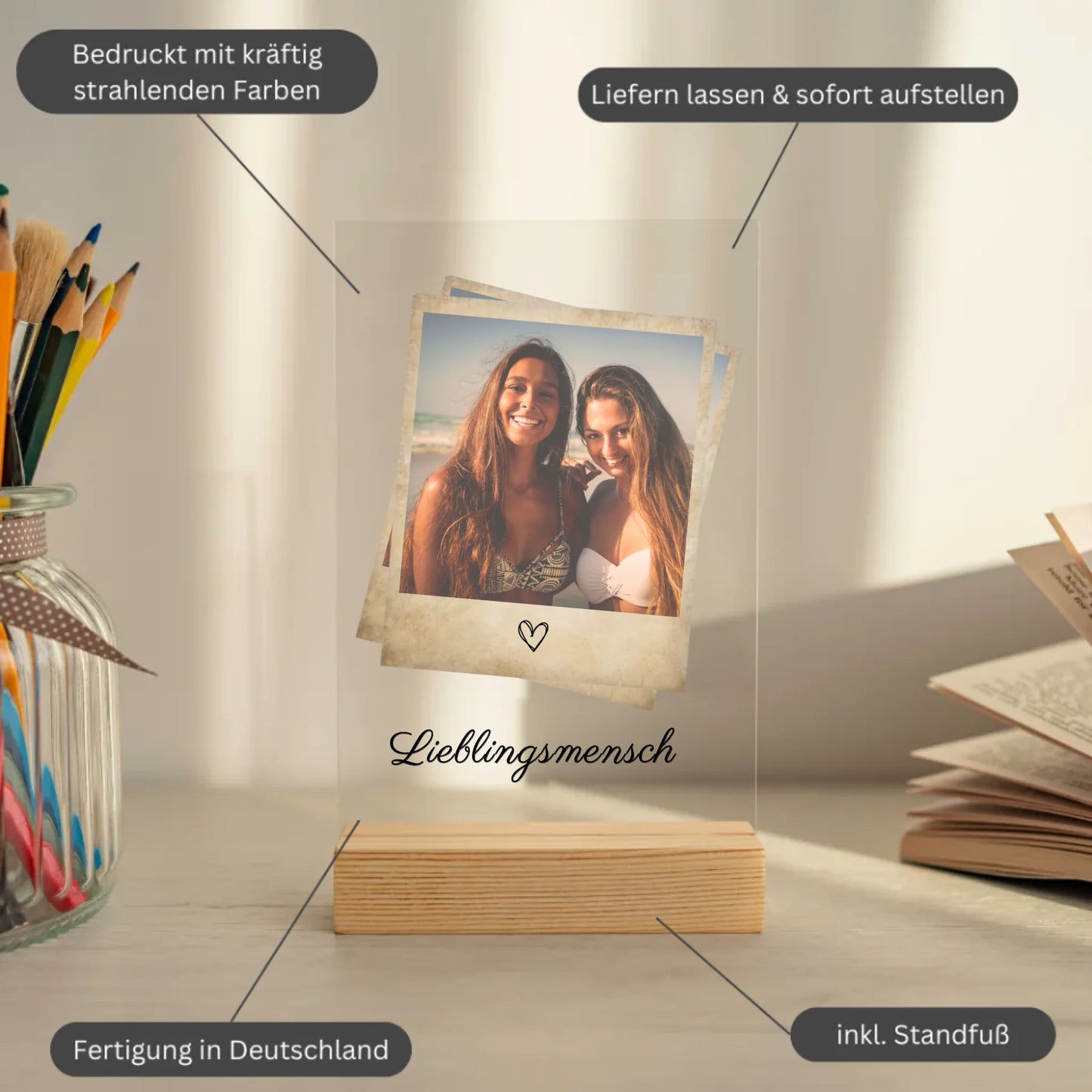 Mockup acrylglasplatte