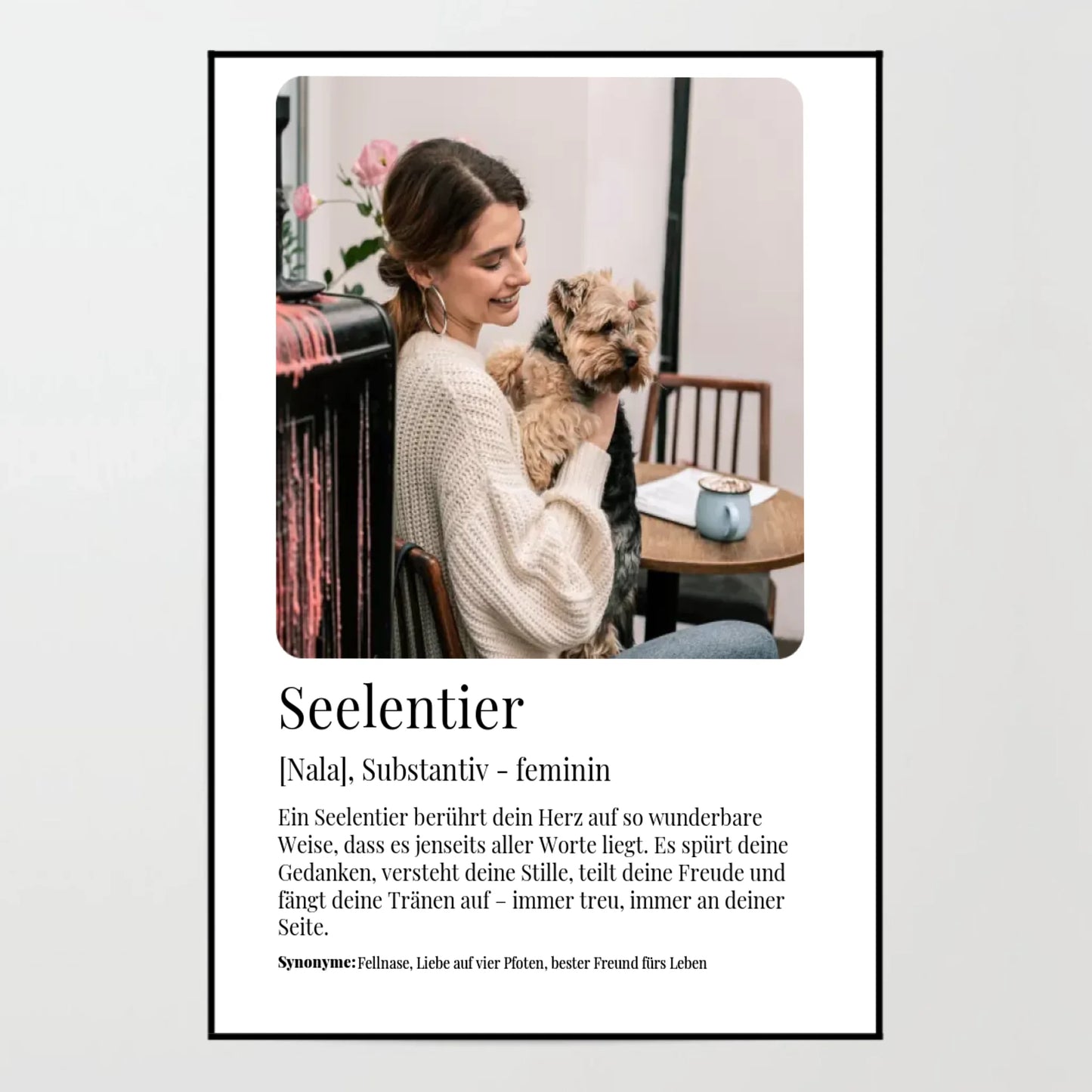 Poster -  Seelentier Definition - personalisierbar