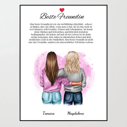 Poster - Besties Definition - personalisierbar