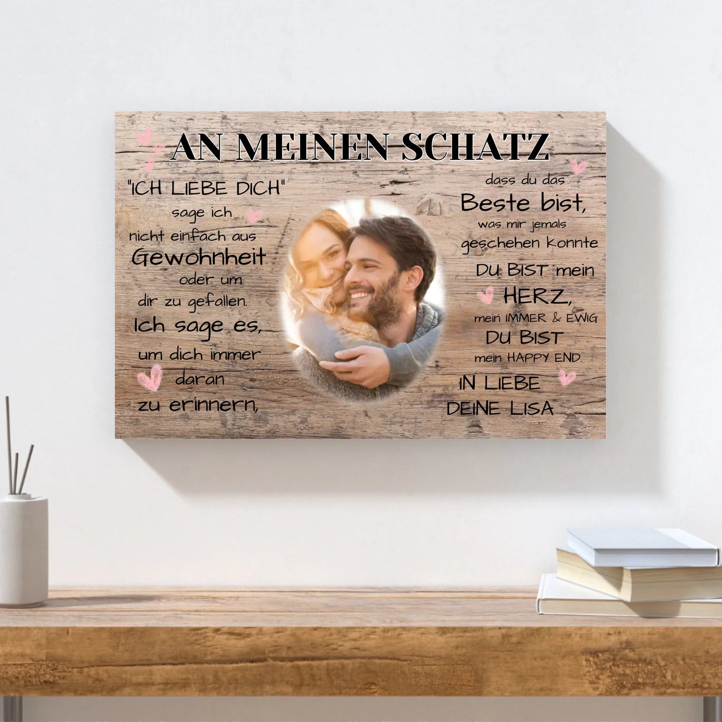 Kunstdruck - an meinen Mann - personalisierbar