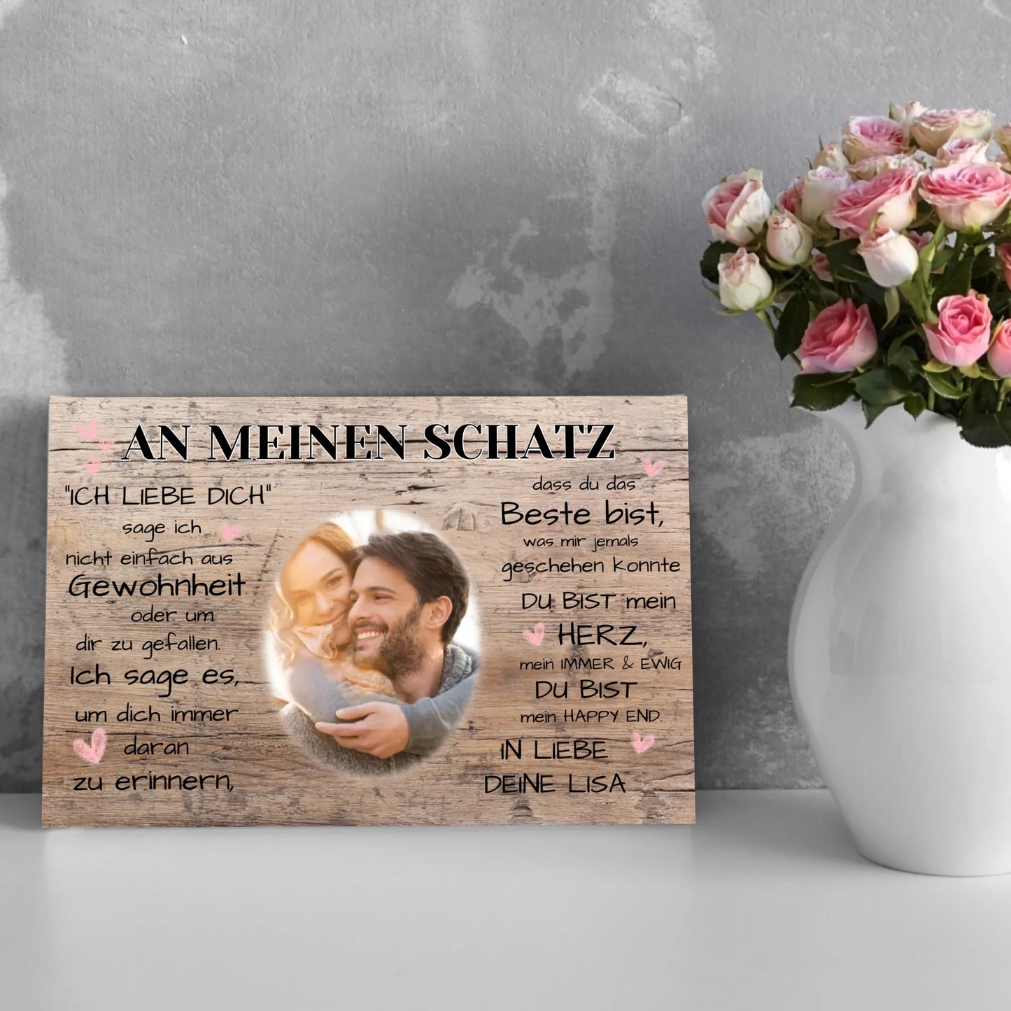 Kunstdruck - an meinen Mann - personalisierbar