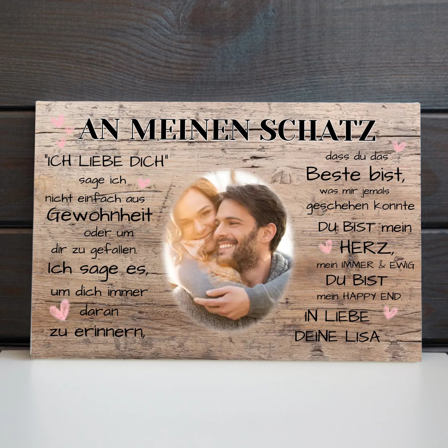 Kunstdruck - an meinen Mann - personalisierbar