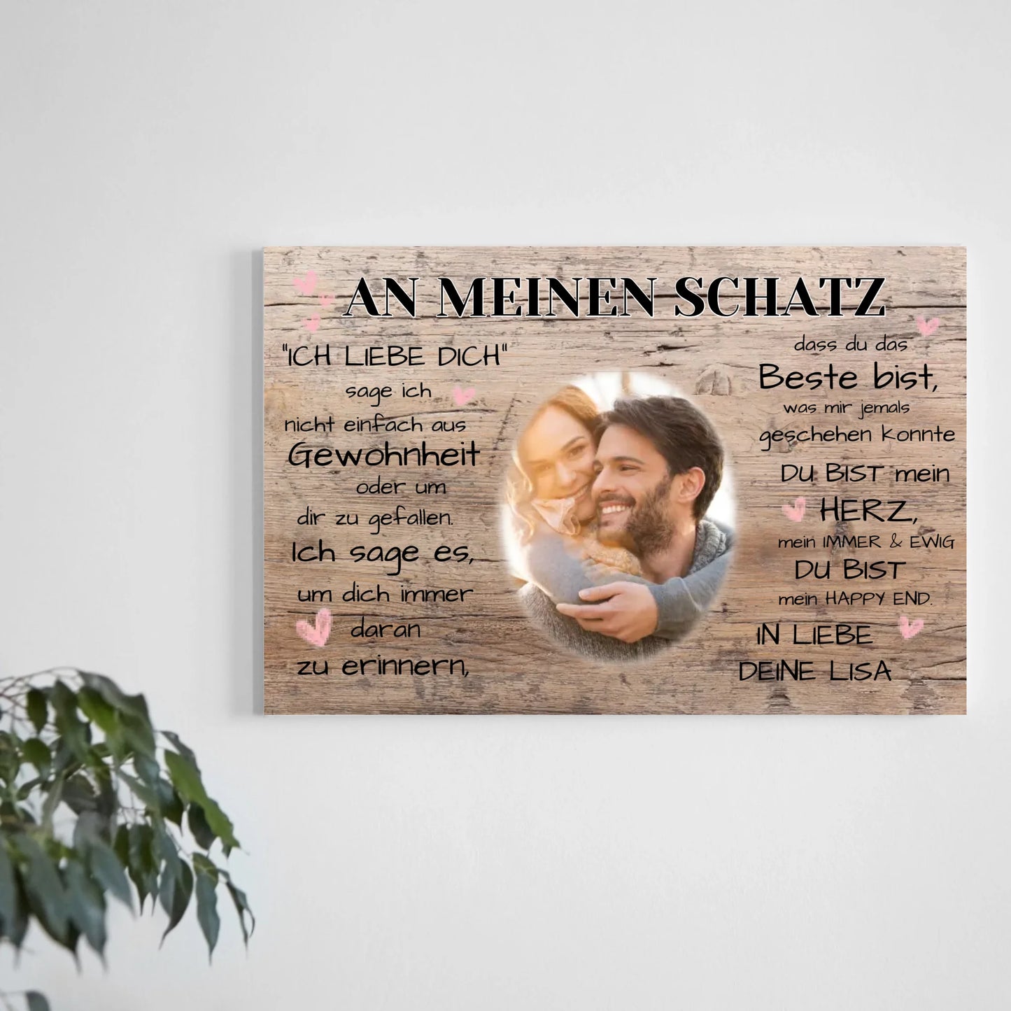 Kunstdruck - an meinen Mann - personalisierbar