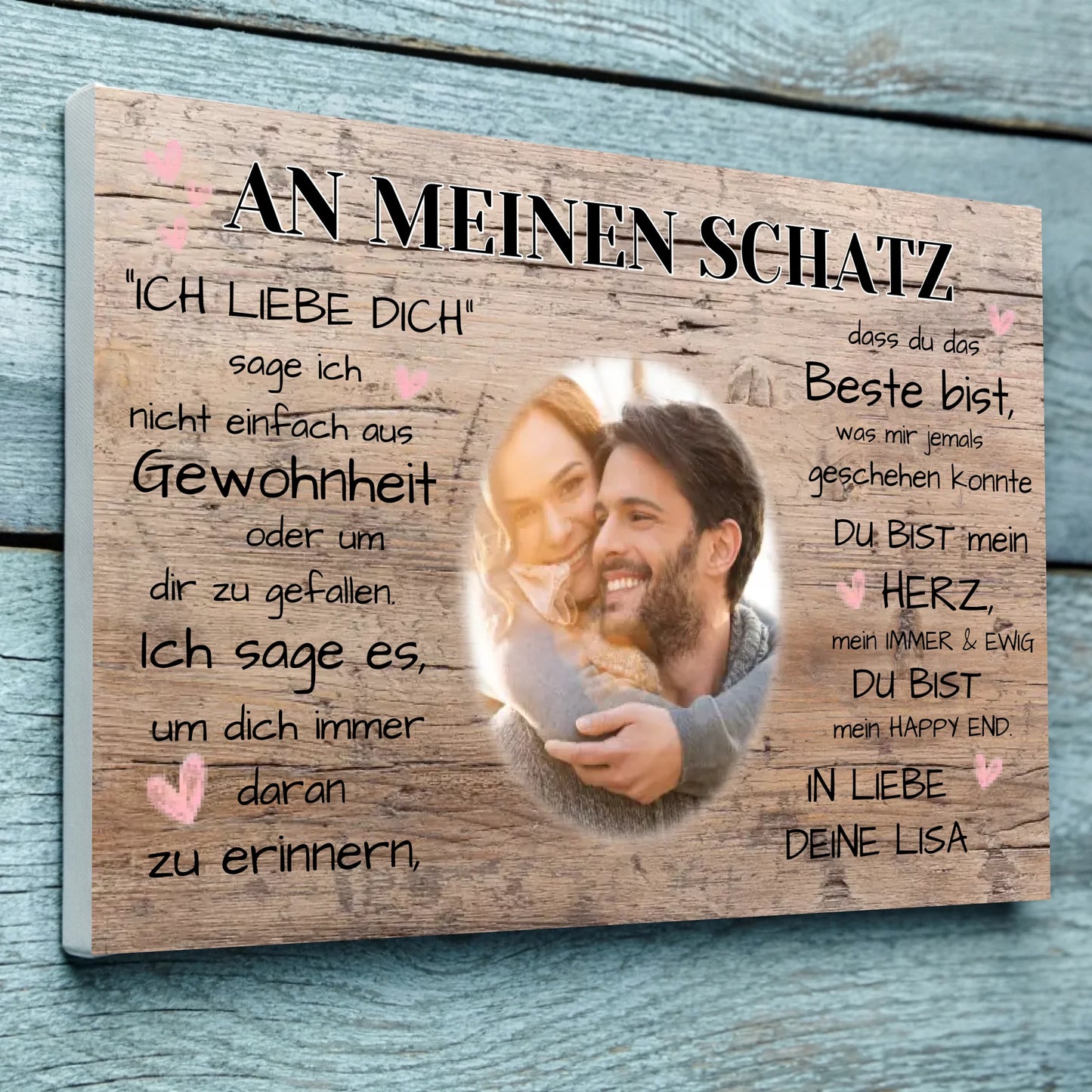 Kunstdruck - an meinen Mann - personalisierbar