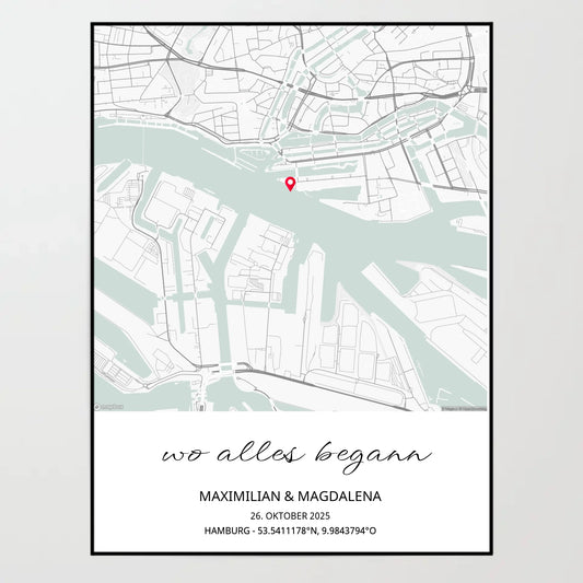 Wandbild - Wo alles begann Vol 3. - personalisierbar