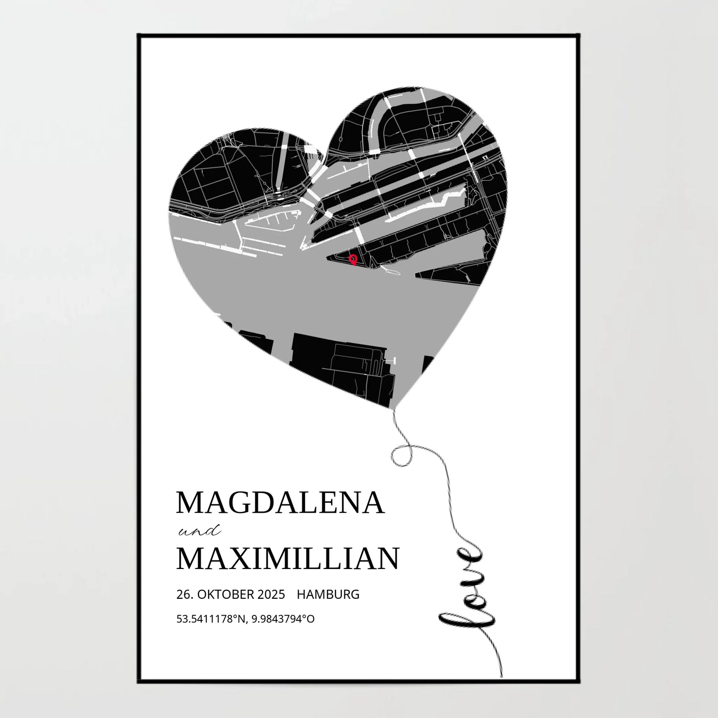 Poster - Wo alles begann - Luftballon Vol. 2 - personalisierbar