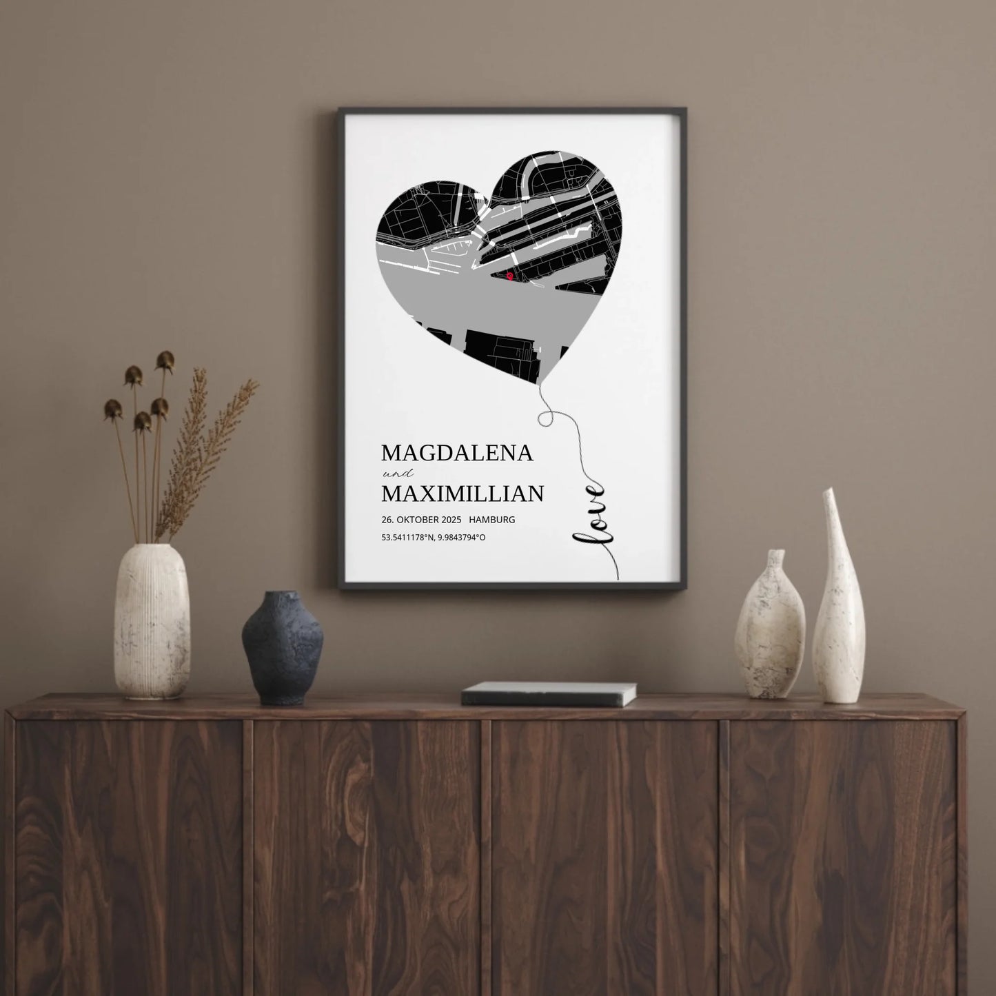 Poster - Wo alles begann - Luftballon Vol. 2 - personalisierbar