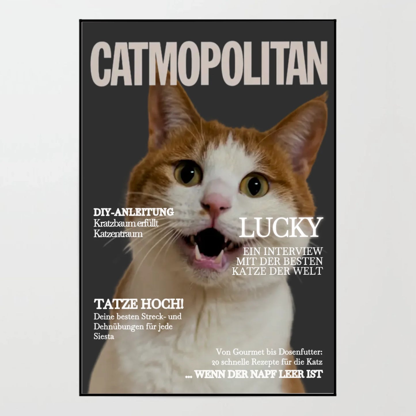 Kunstdruck -  CATMOPOLITAN - personalisierbar