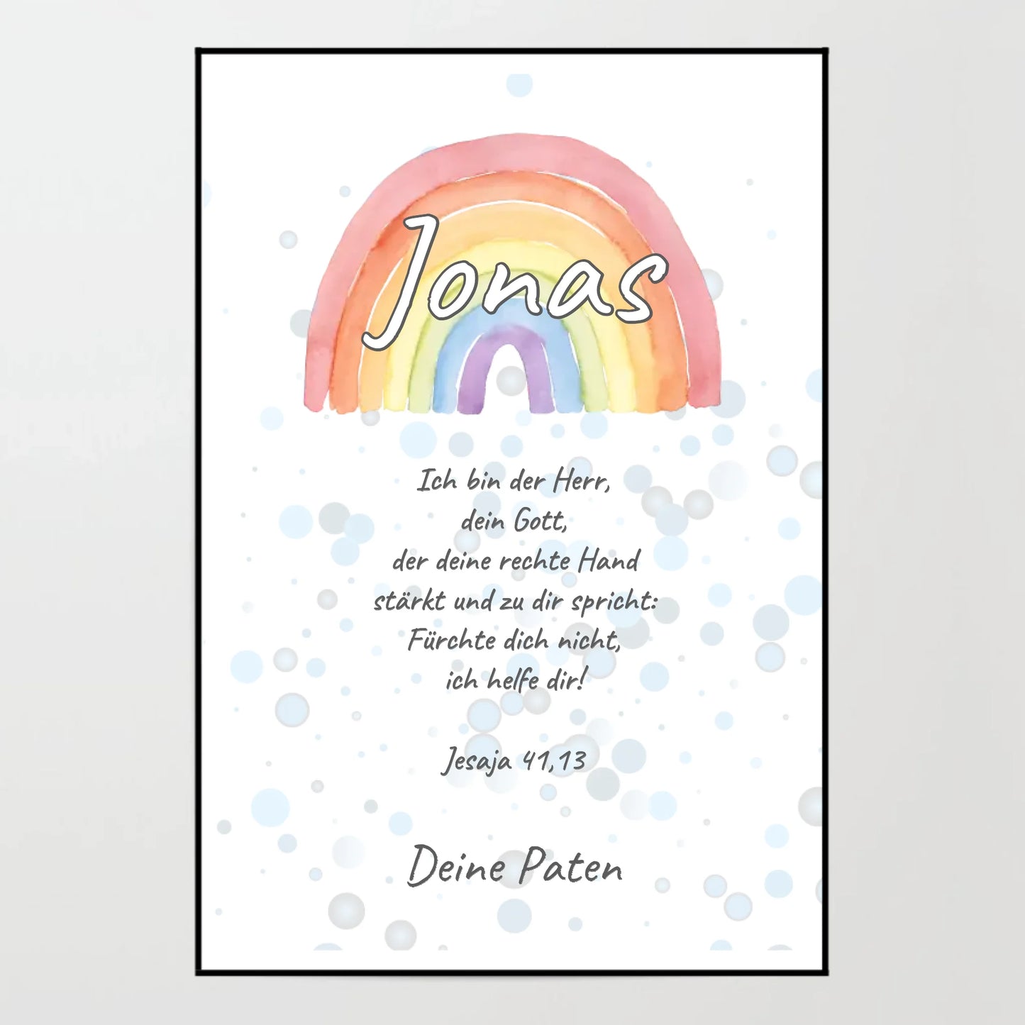 Poster - Patenbrief - personalisierbar