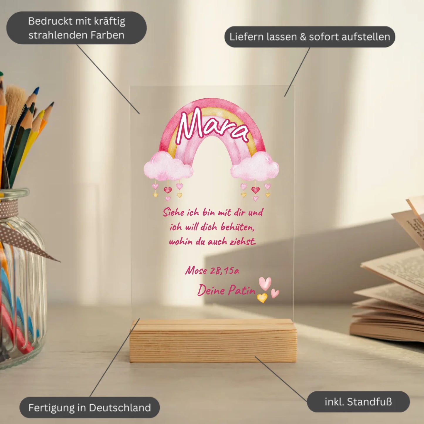 Mockup acrylglasplatte