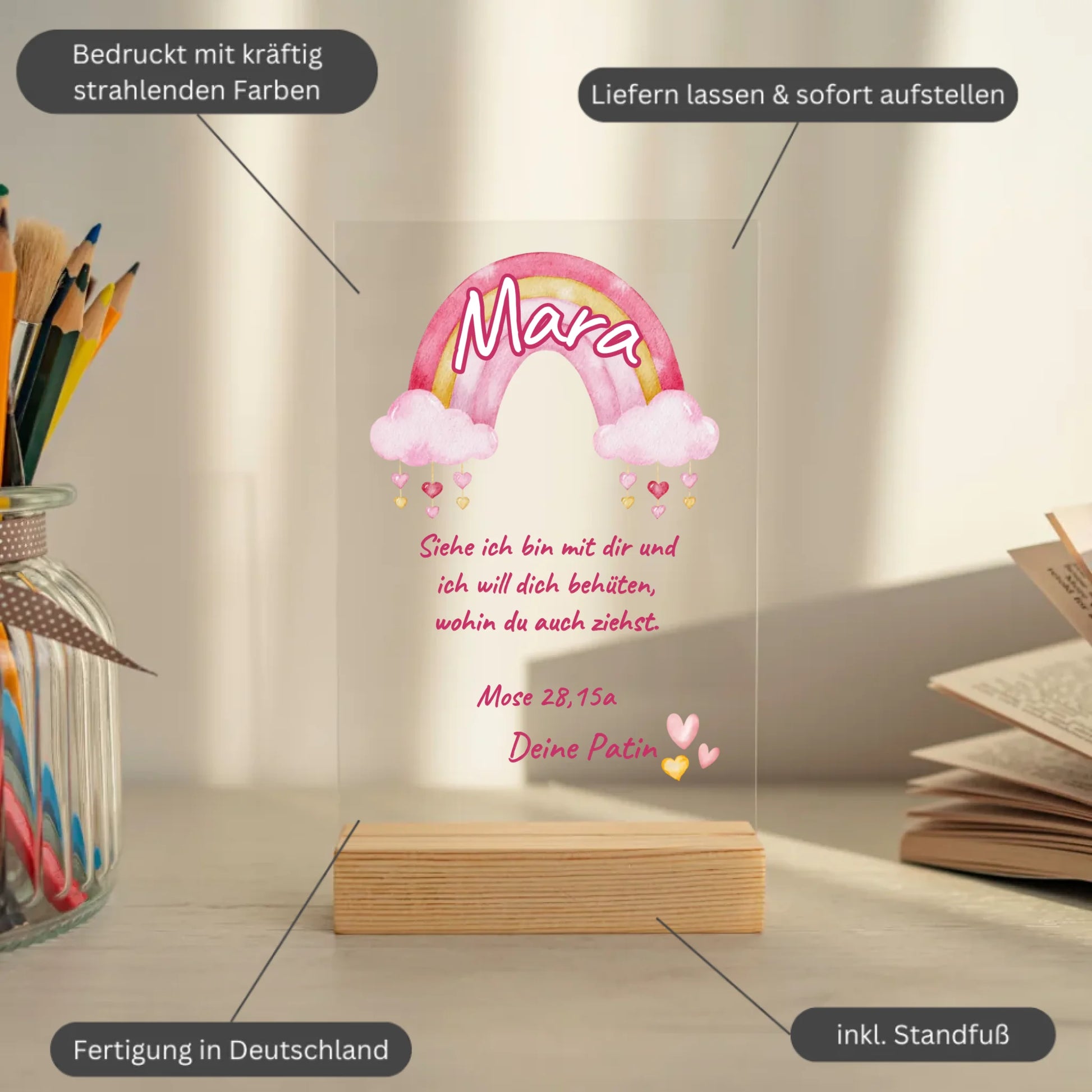 Mockup acrylglasplatte