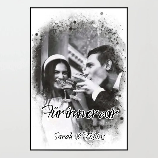 Kunstdruck -  dein Foto als Aquarell - personalisierbar