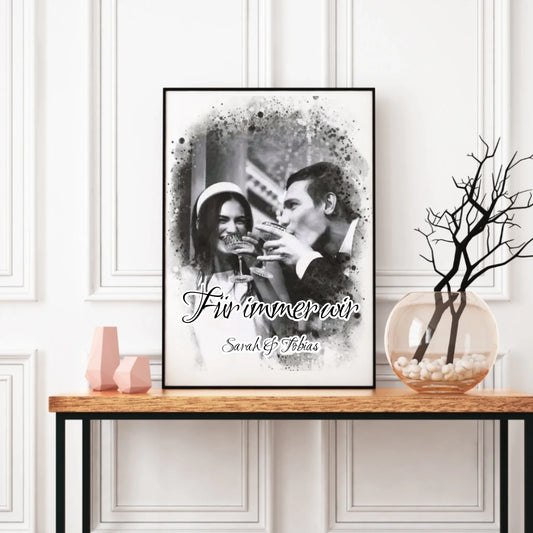 Kunstdruck -  dein Foto als Aquarell - personalisierbar