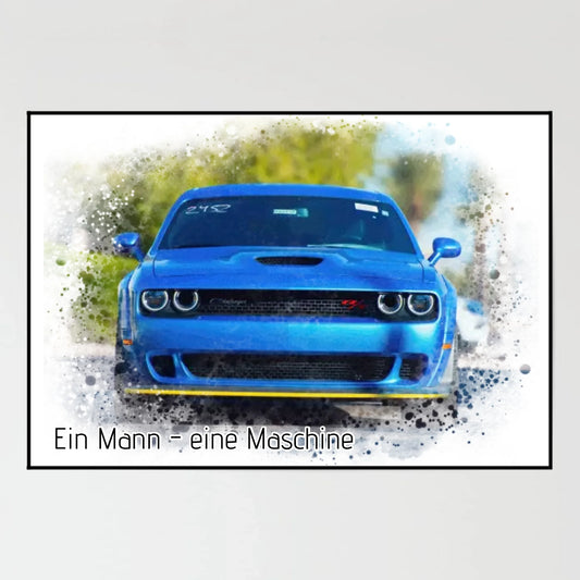 Kunstdruck - Dein Fahrzeug als Aquarell - personalisierbar