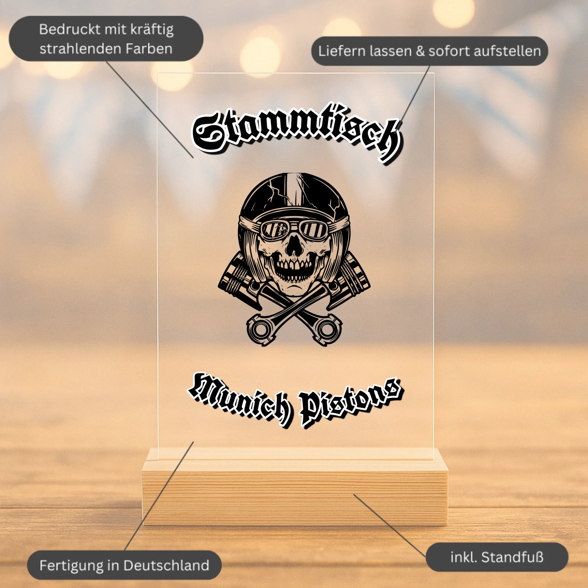 Mockup acrylglasplatte