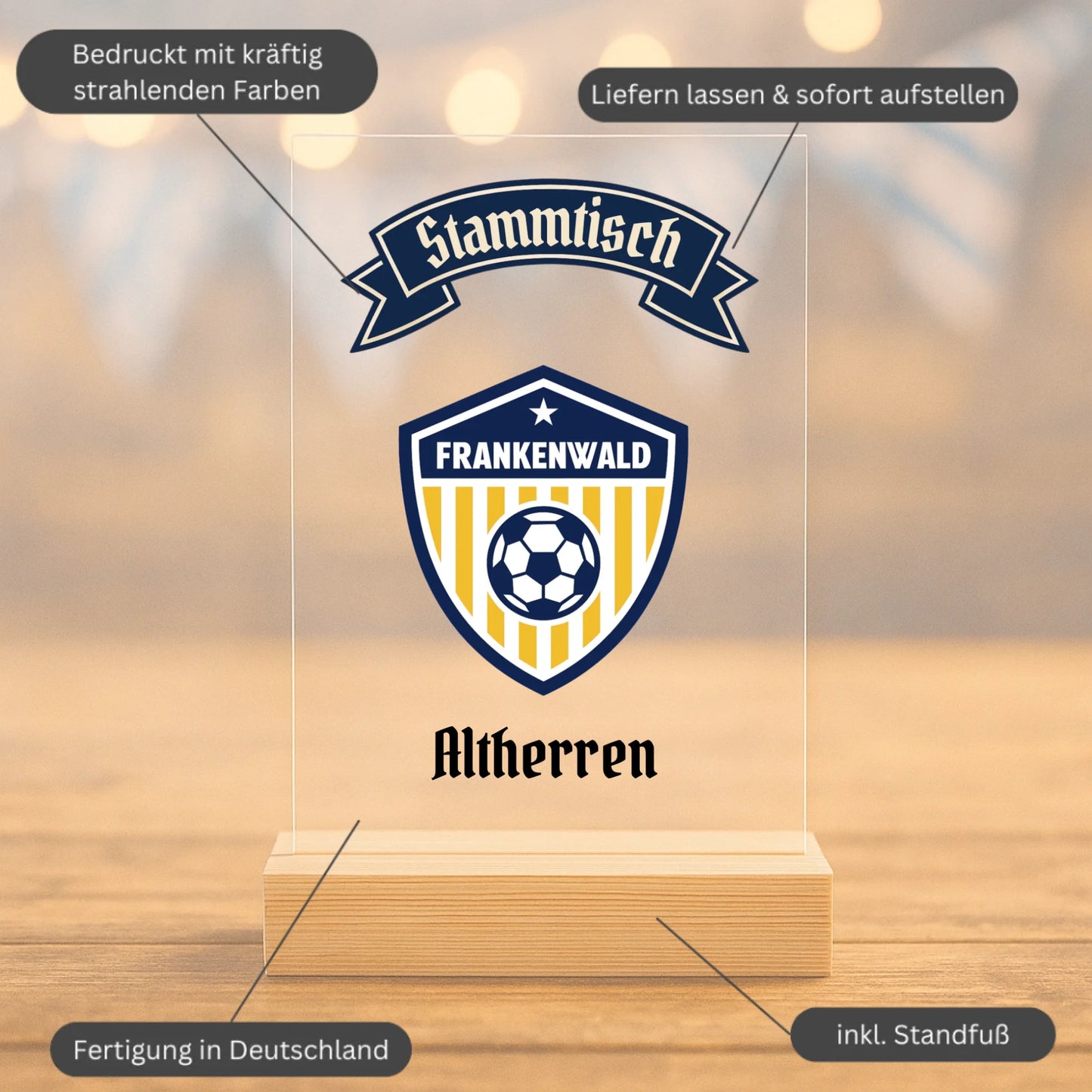 Mockup acrylglasplatte