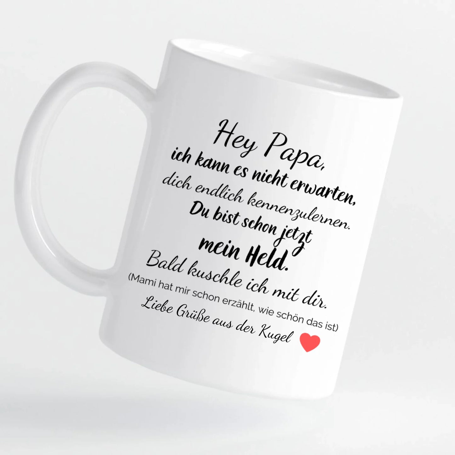 Tasse - Ultraschall-Bild Papa - personalisierbar