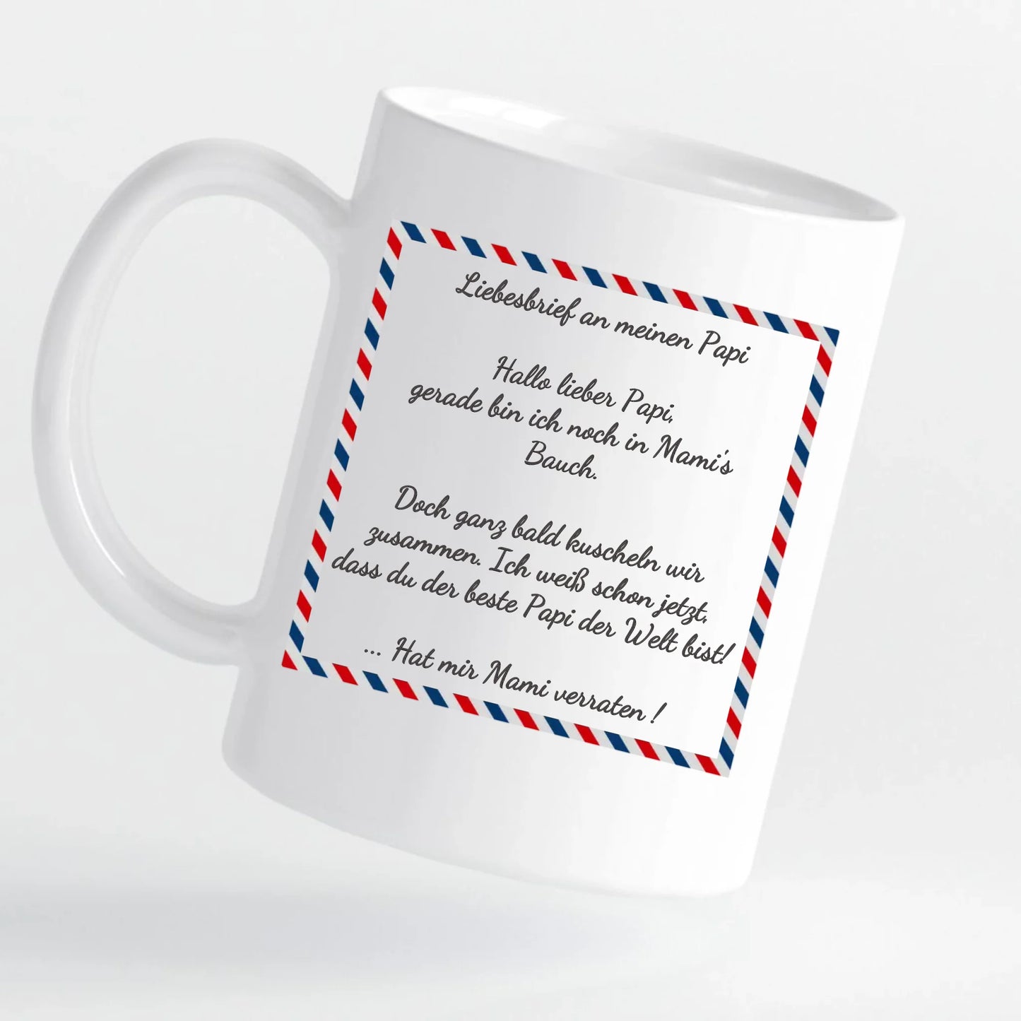 Tasse - Liebesbrief für Papa mit Ultraschallbild - personalisierbar