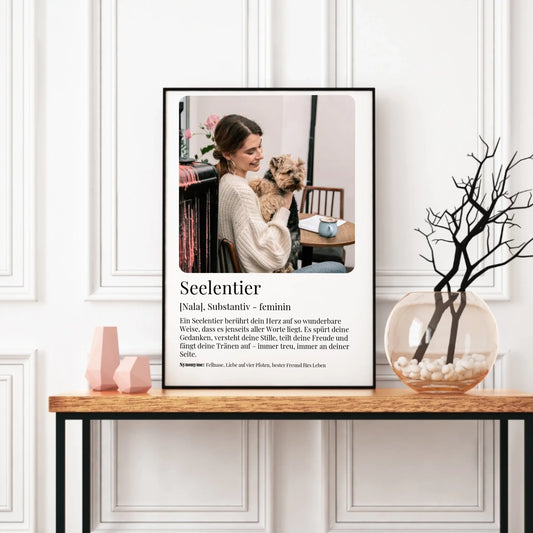 Poster -  Seelentier Definition - personalisierbar
