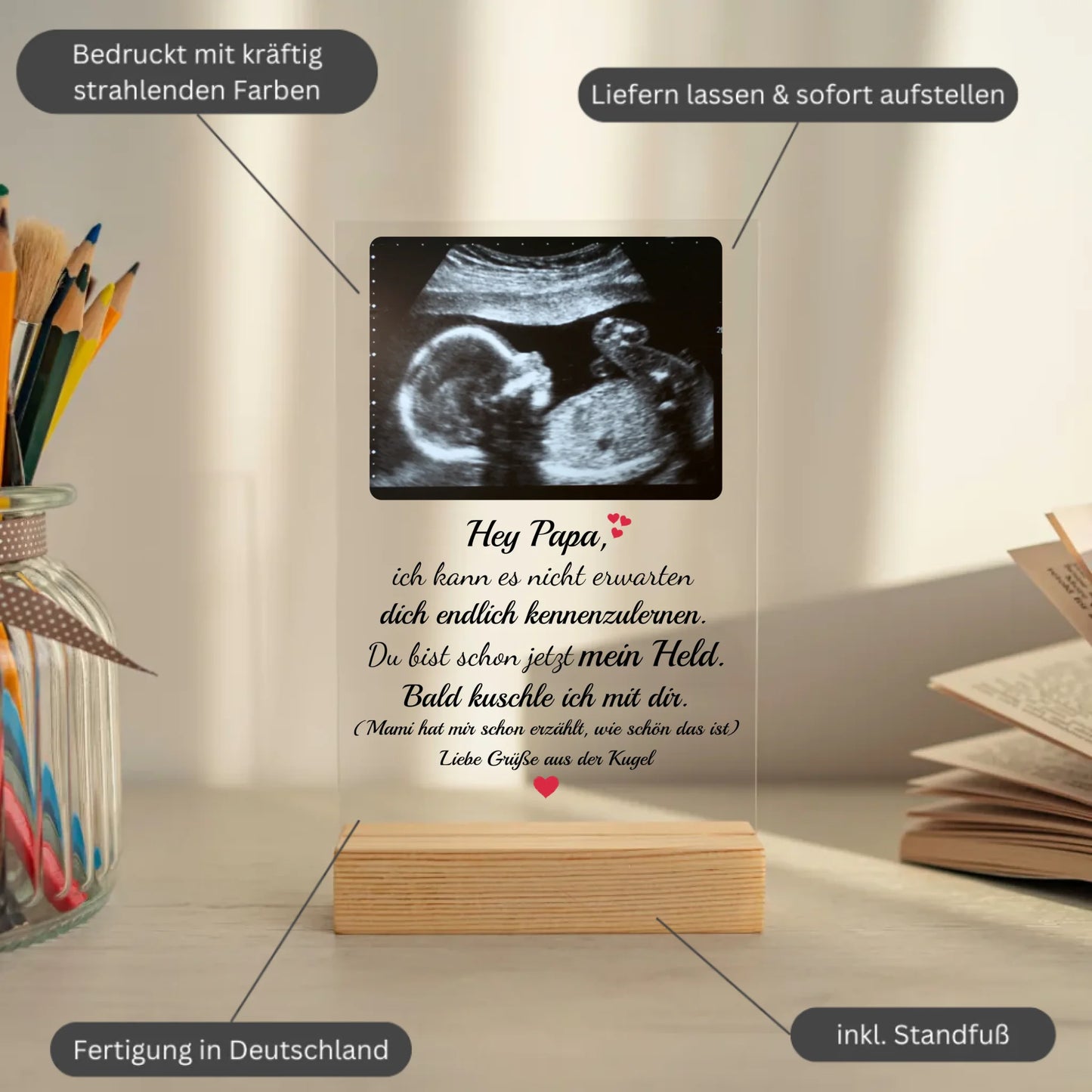 Mockup acrylglasplatte