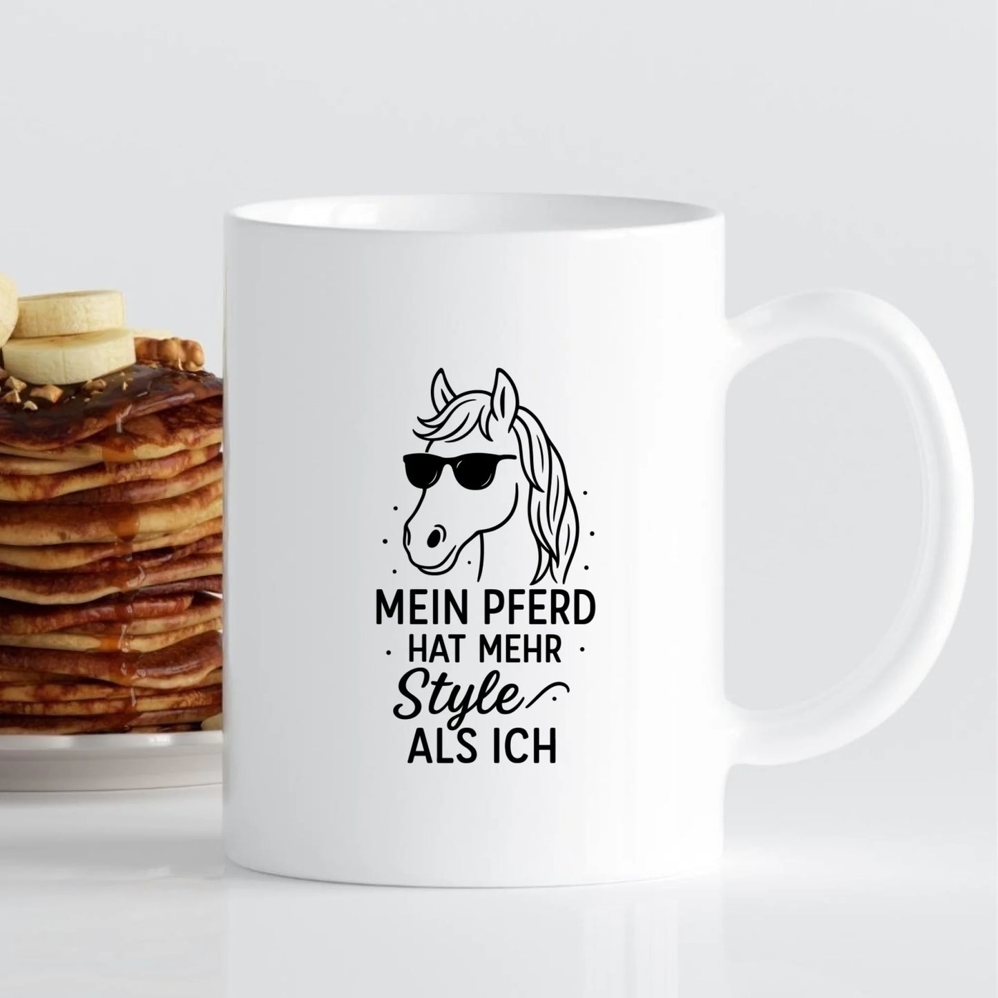 Tasse - Dein Pferd mit Foto-Upload im Aquarell-Stil - personalisierbar
