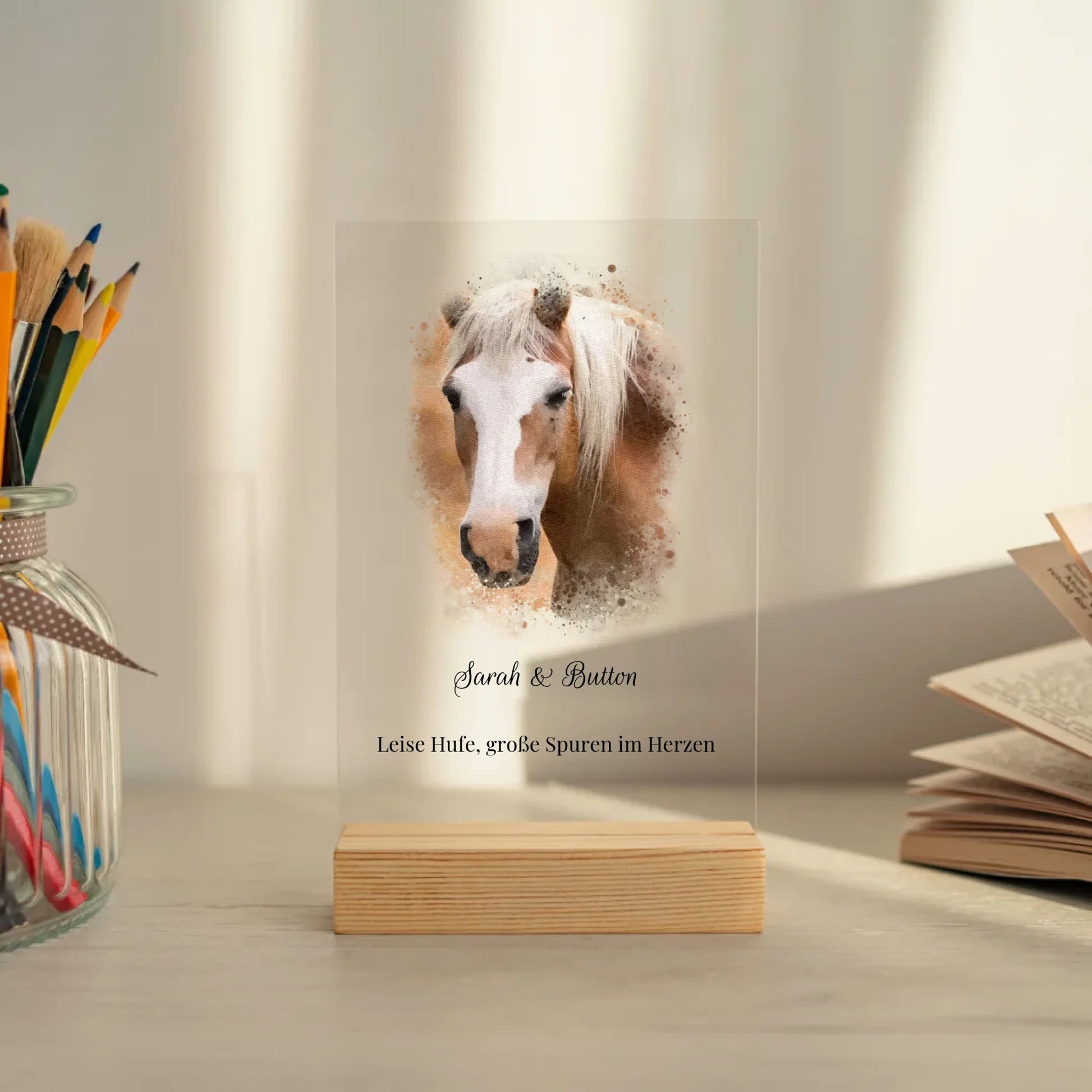 Mockup acrylglasplatte