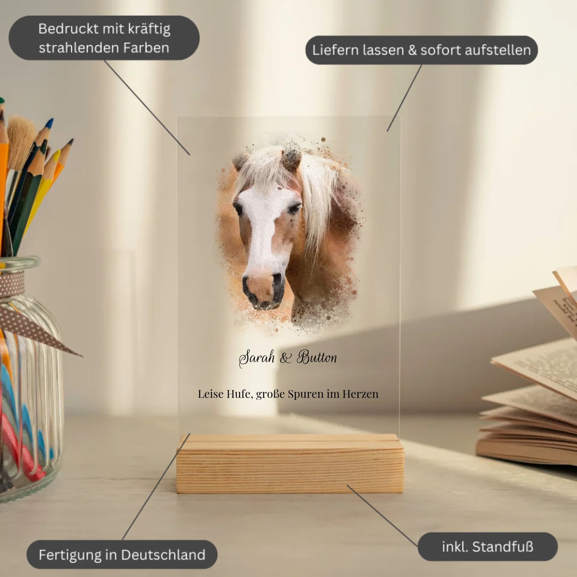 Mockup acrylglasplatte