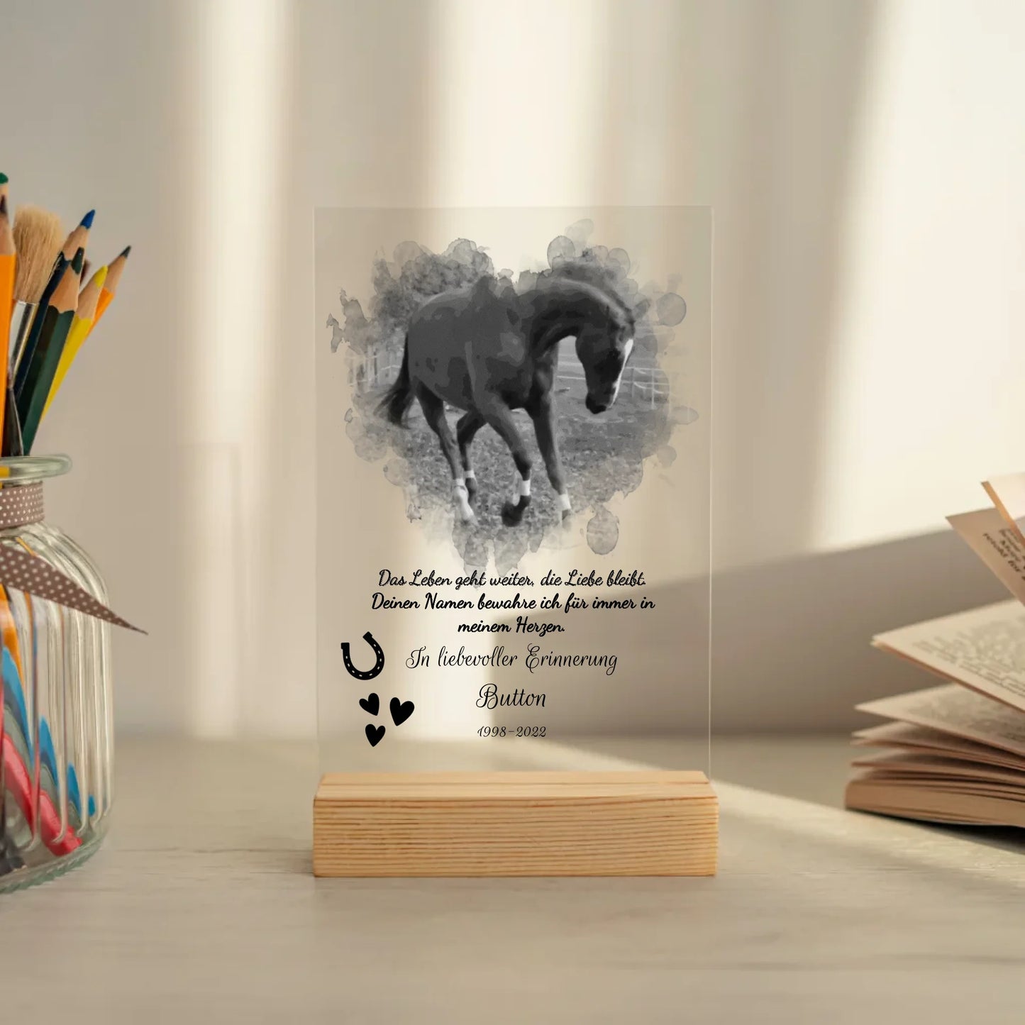 Mockup acrylglasplatte