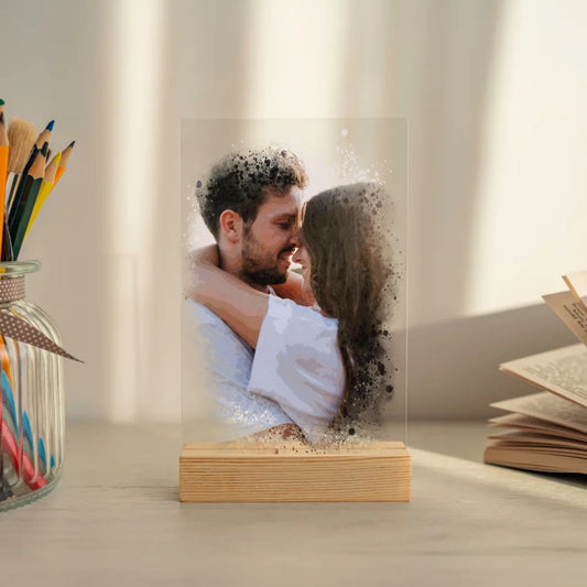 Mockup acrylglasplatte