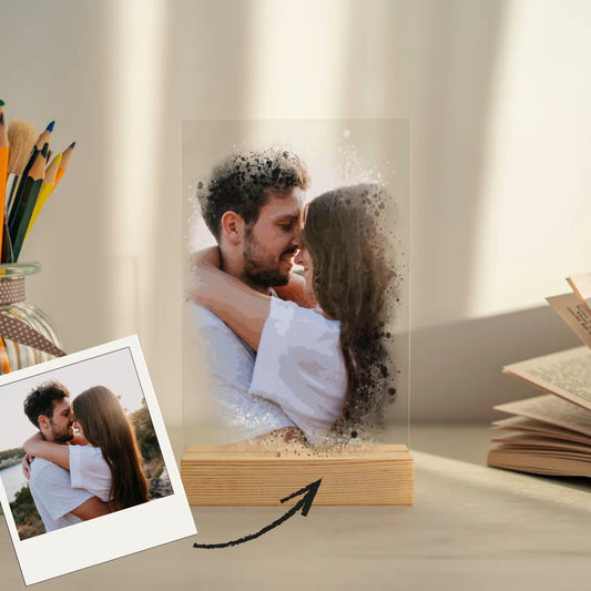 Mockup acrylglasplatte