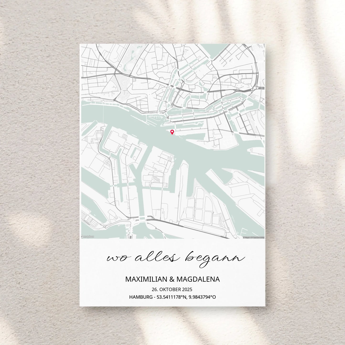 Wandbild - Wo alles begann Vol 3. - personalisierbar