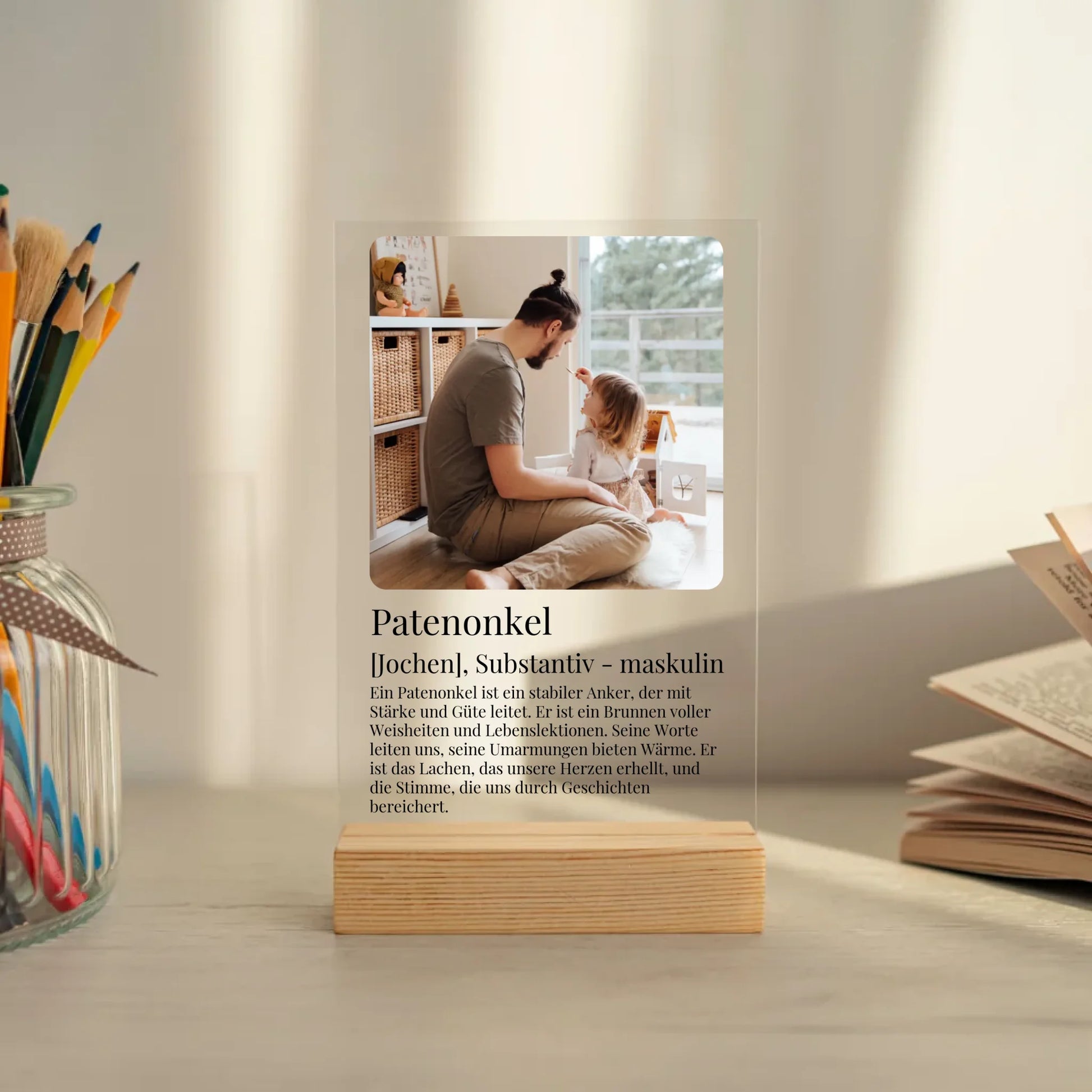 Mockup acrylglasplatte