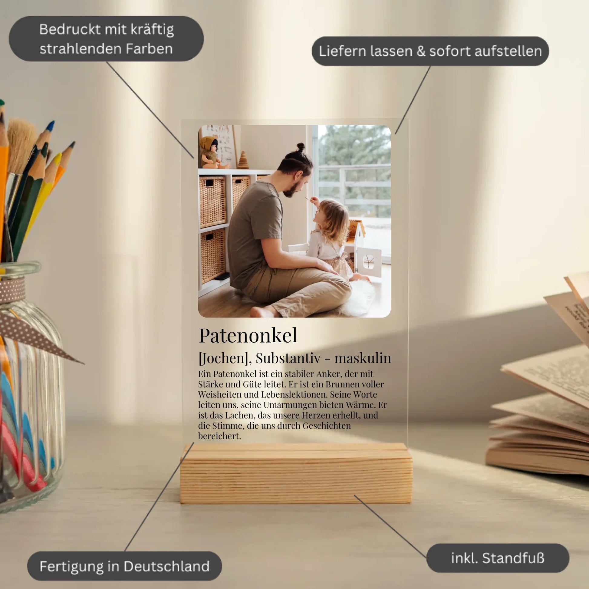 Mockup acrylglasplatte