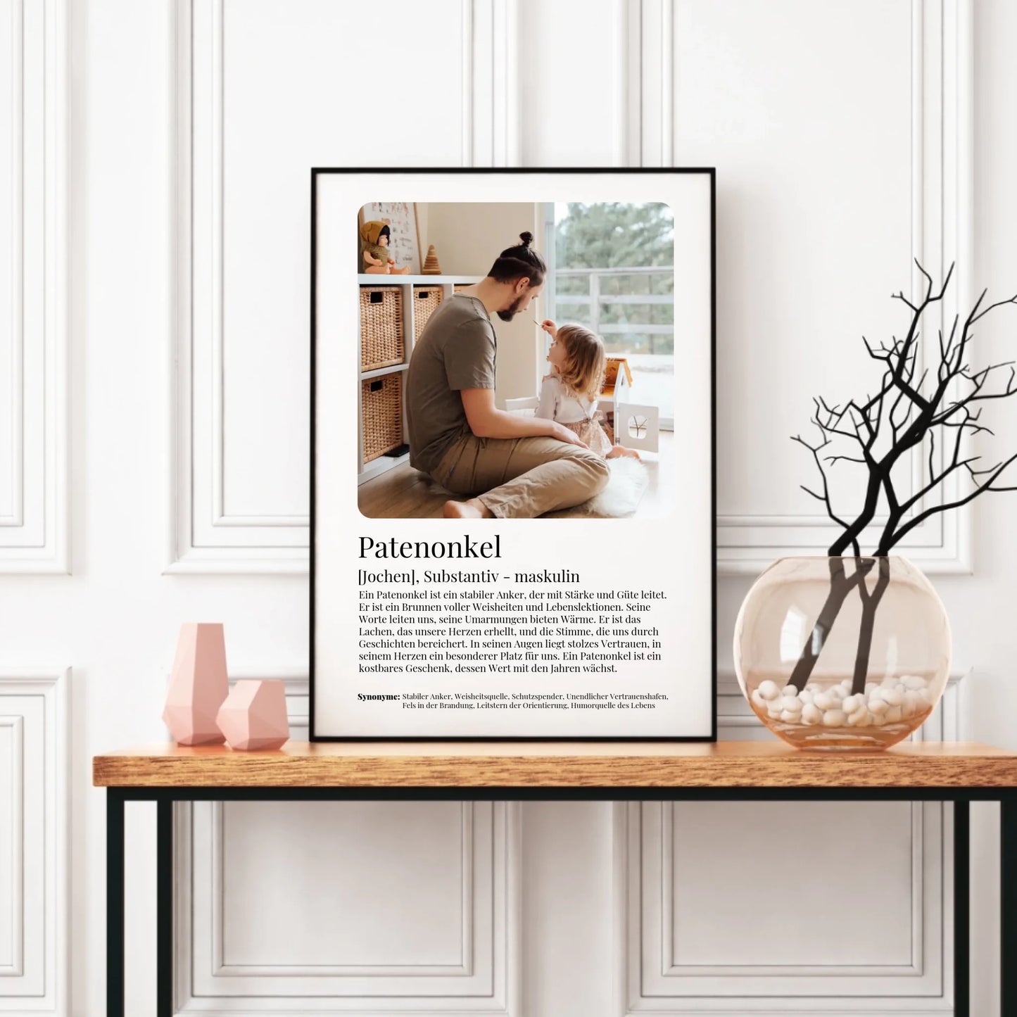 Poster - Patenonkel Definition - personalisierbar