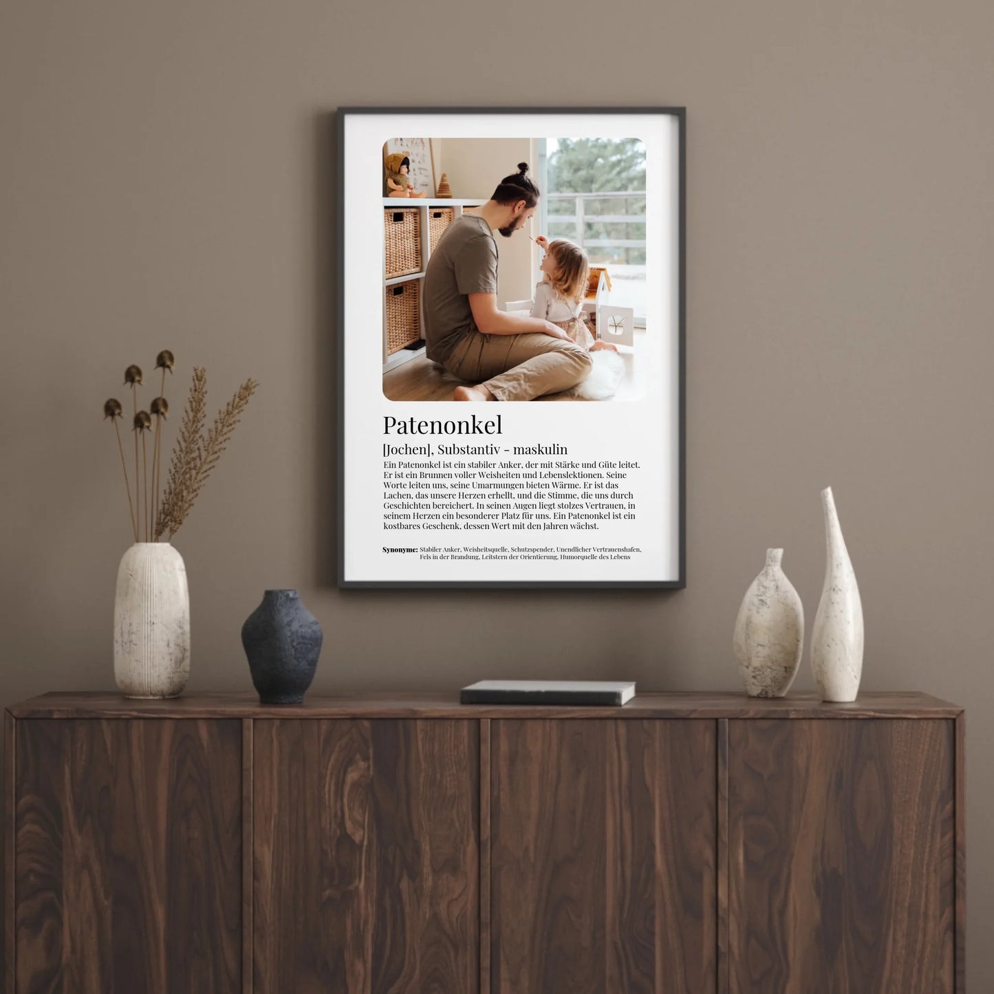 Poster - Patenonkel Definition - personalisierbar