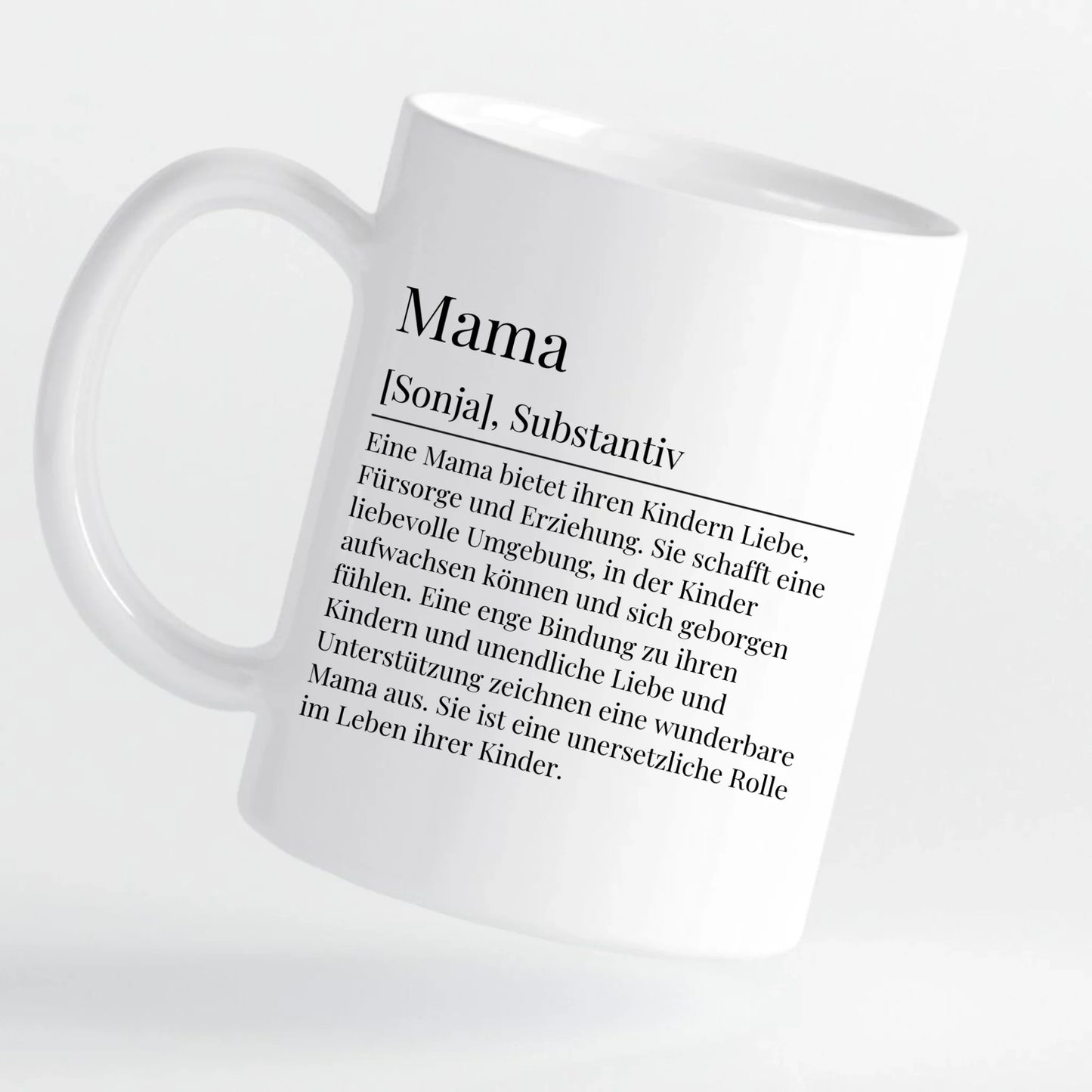 Tasse - Mama Definition mit Bild und Wunschtext - personalisierbar