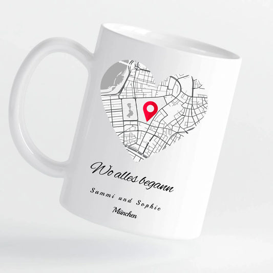 Tasse - Wo alles begann - personalisierbar