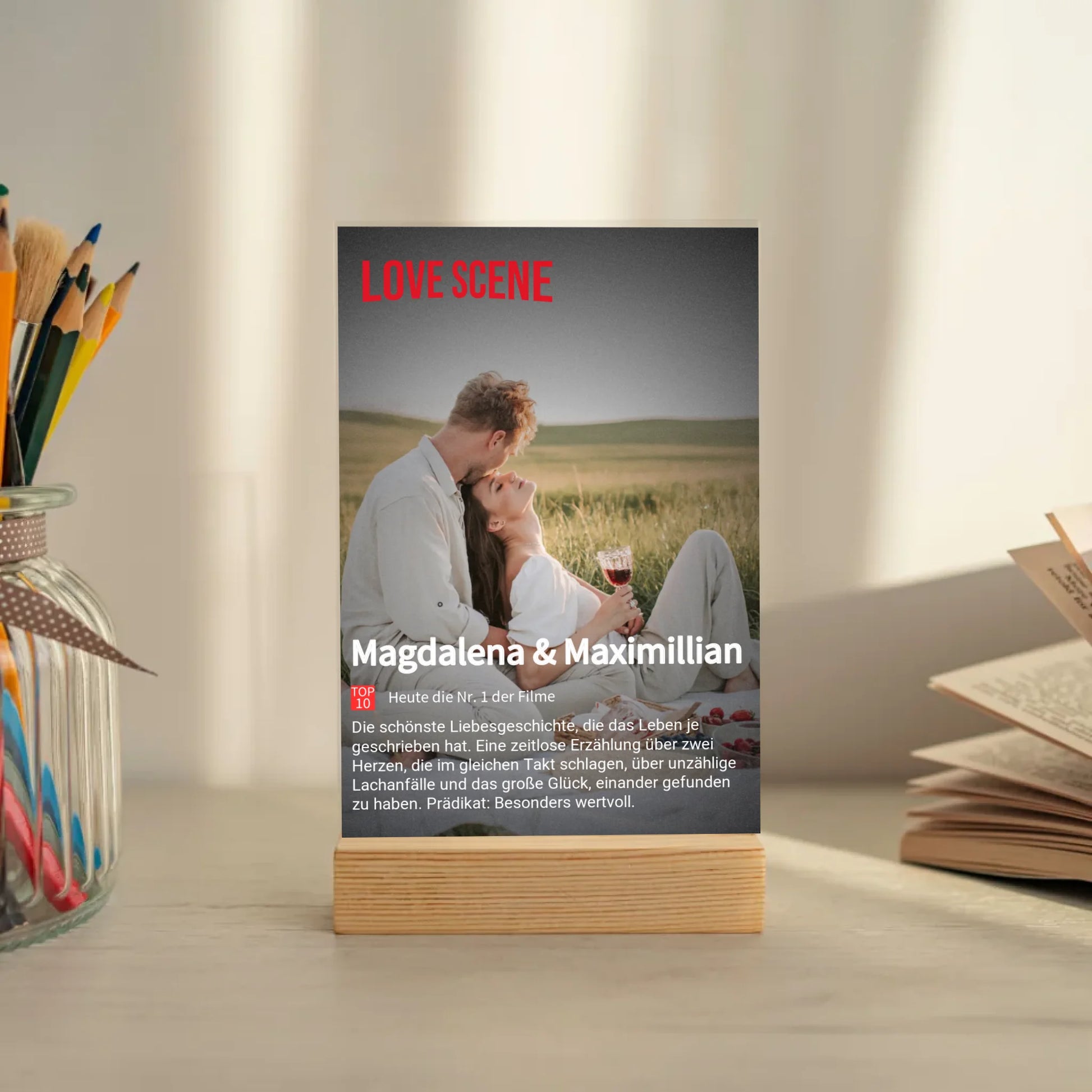 Mockup acrylglasplatte