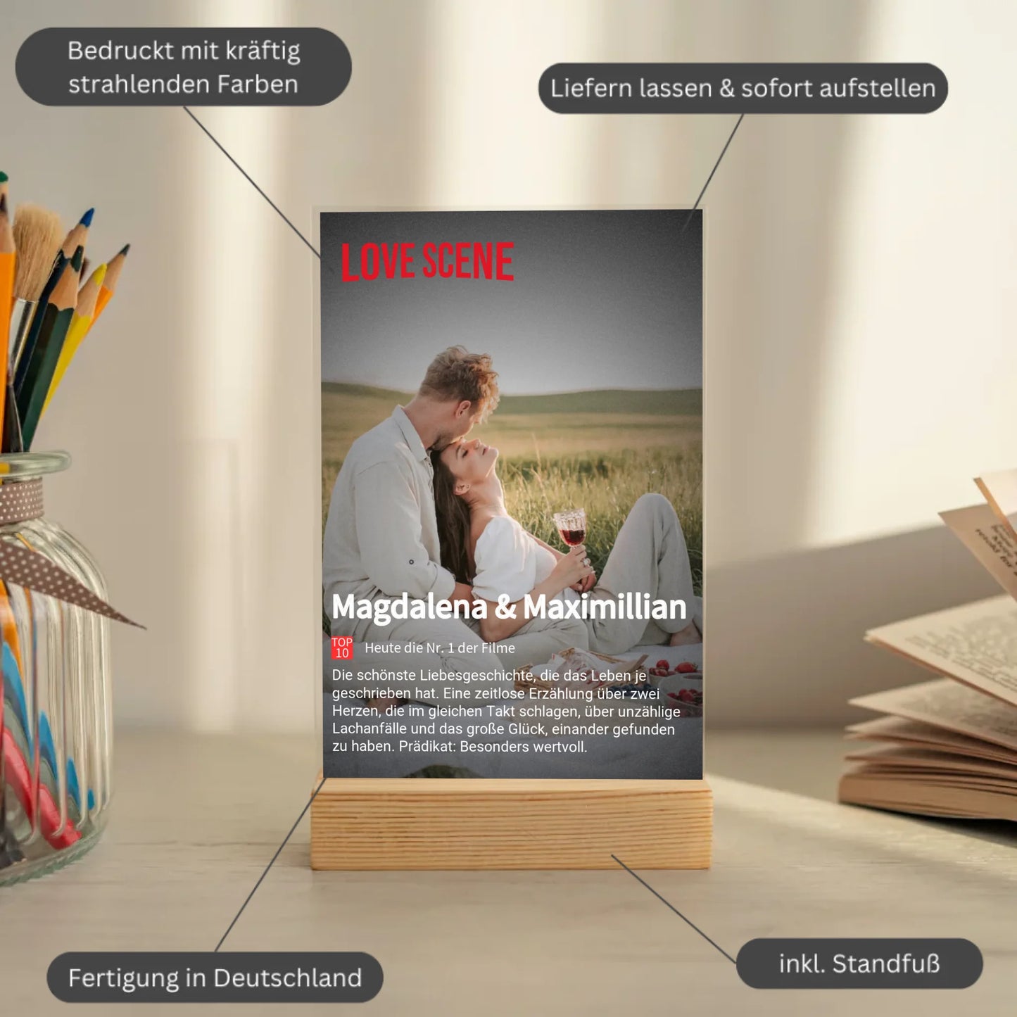 Mockup acrylglasplatte